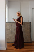 Deep Red Willow Amery Dress