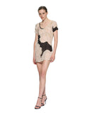 Noir Moschata Organza Mini Dress - MUMA WORLD