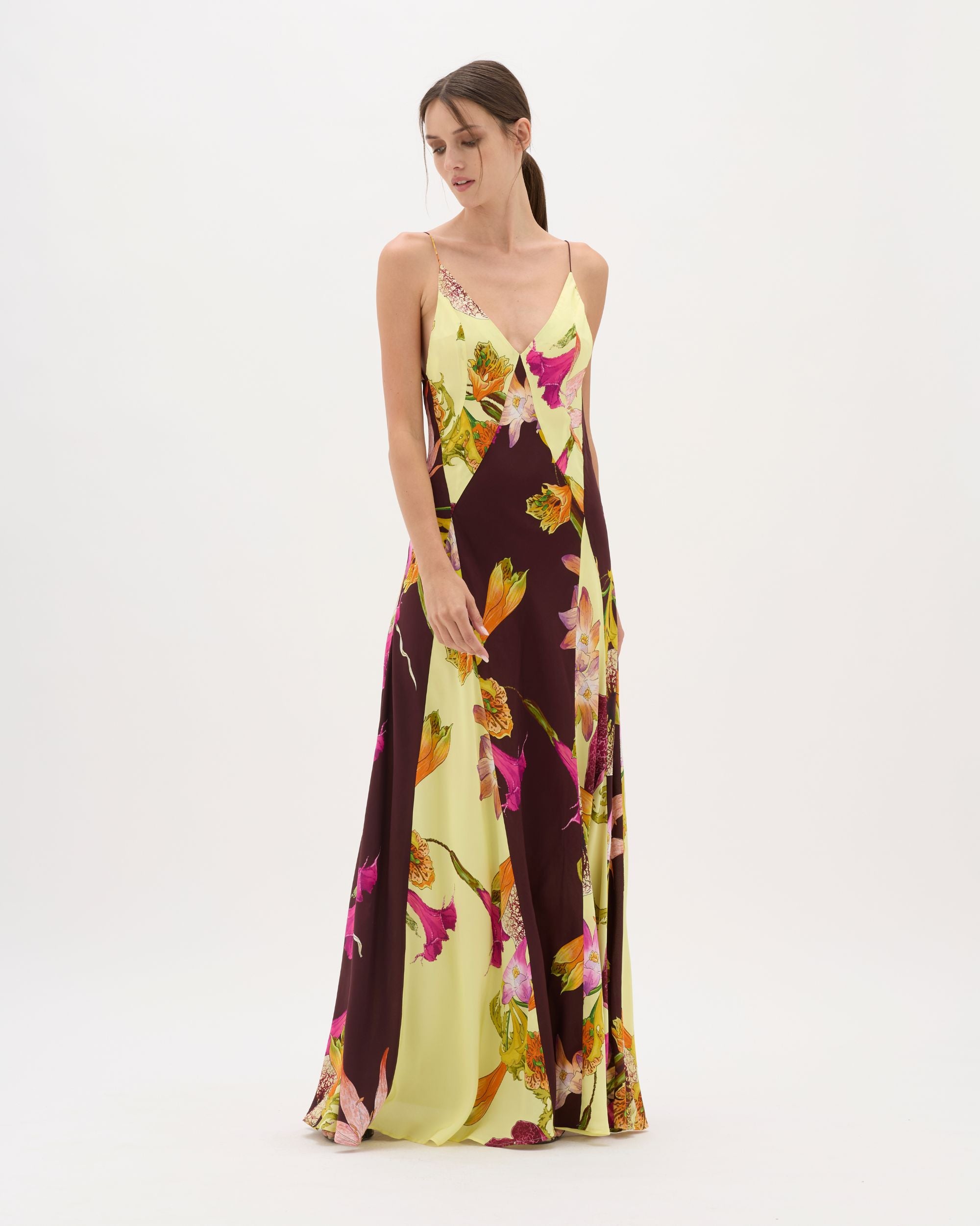 MIXED CANOPY ALTAIR DRESS