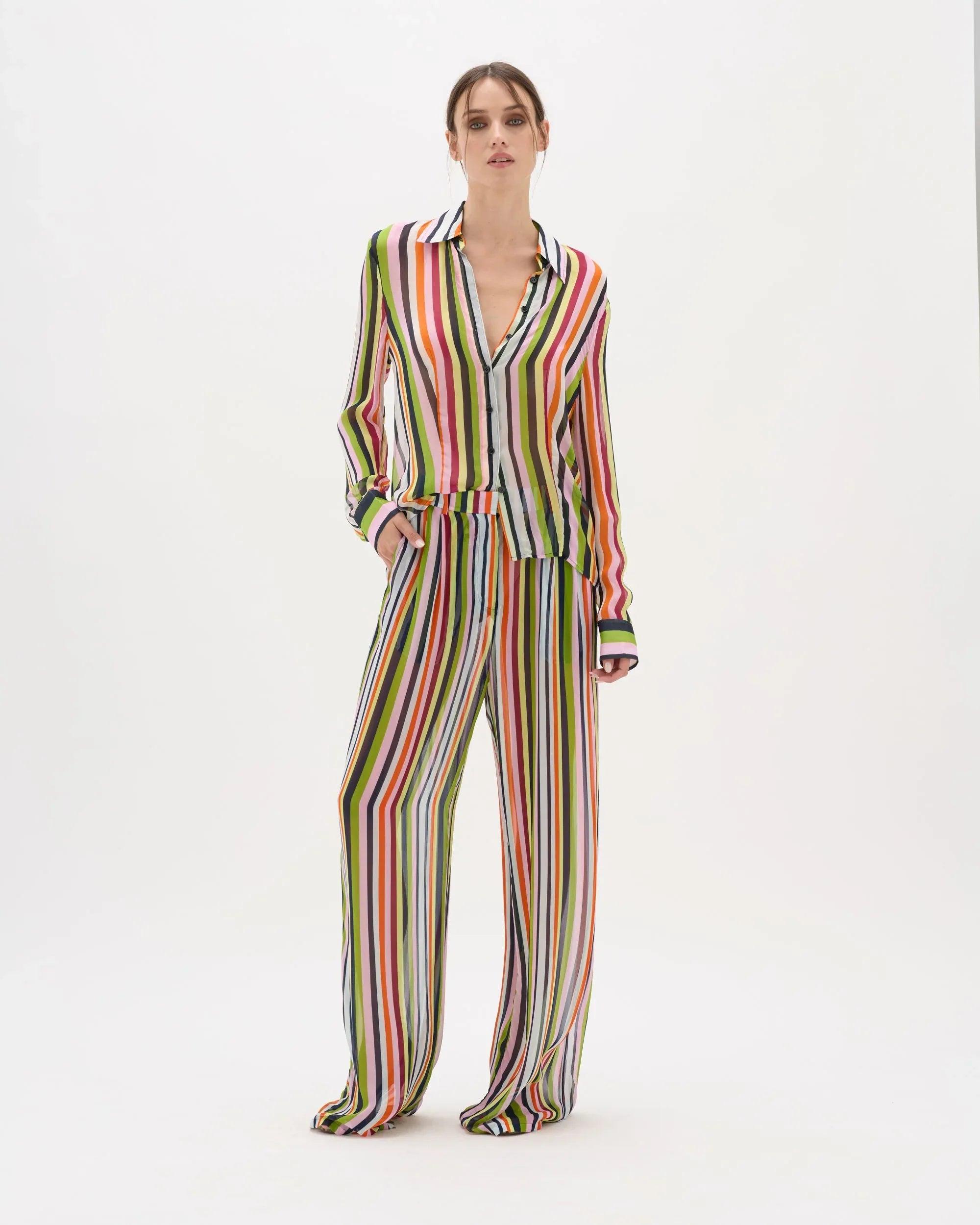 CARNIVALE STRIPE ASTRID SHIRT - MUMA WORLD