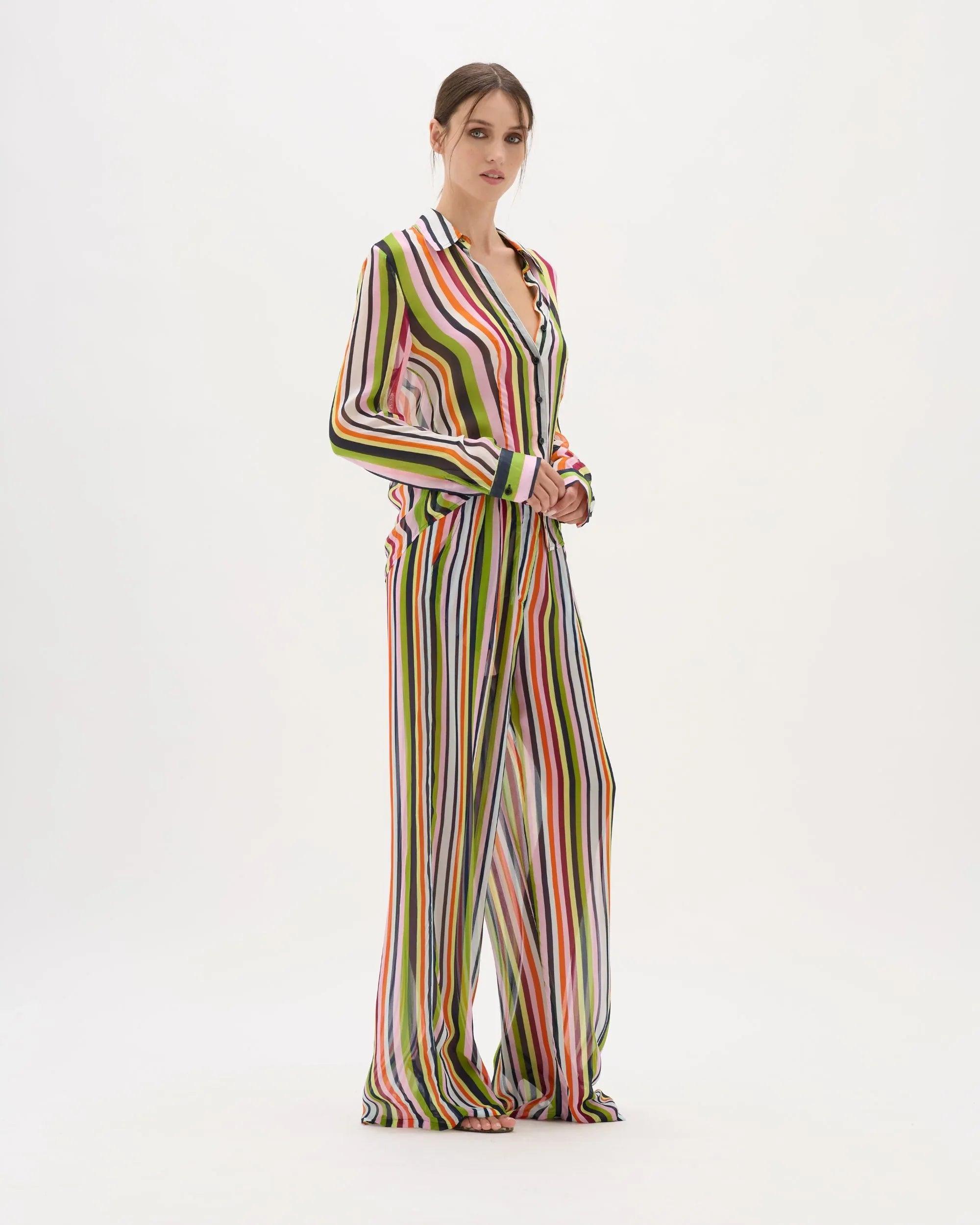 CARNIVALE STRIPE ASTRID SHIRT - MUMA WORLD