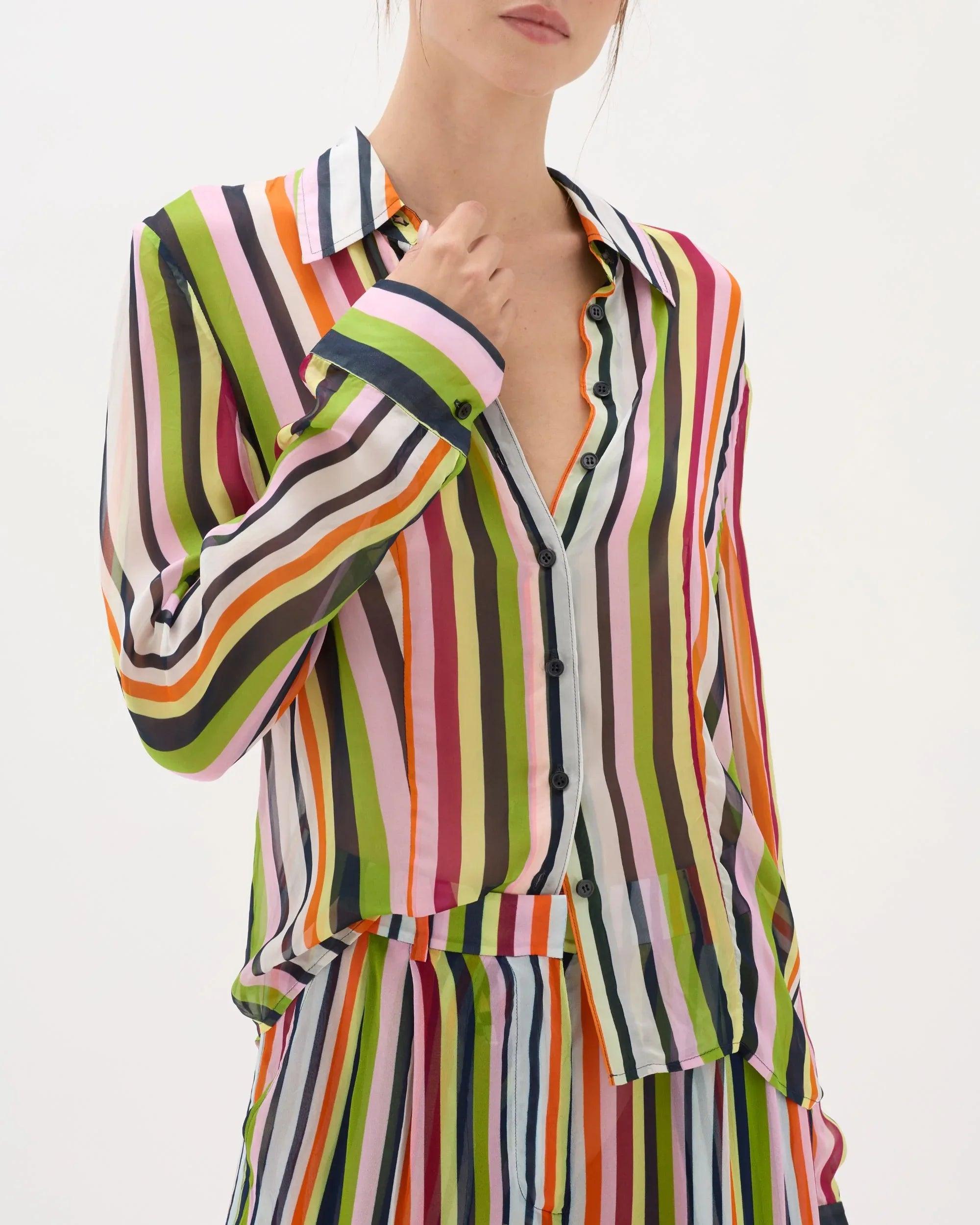 CARNIVALE STRIPE ASTRID SHIRT - MUMA WORLD