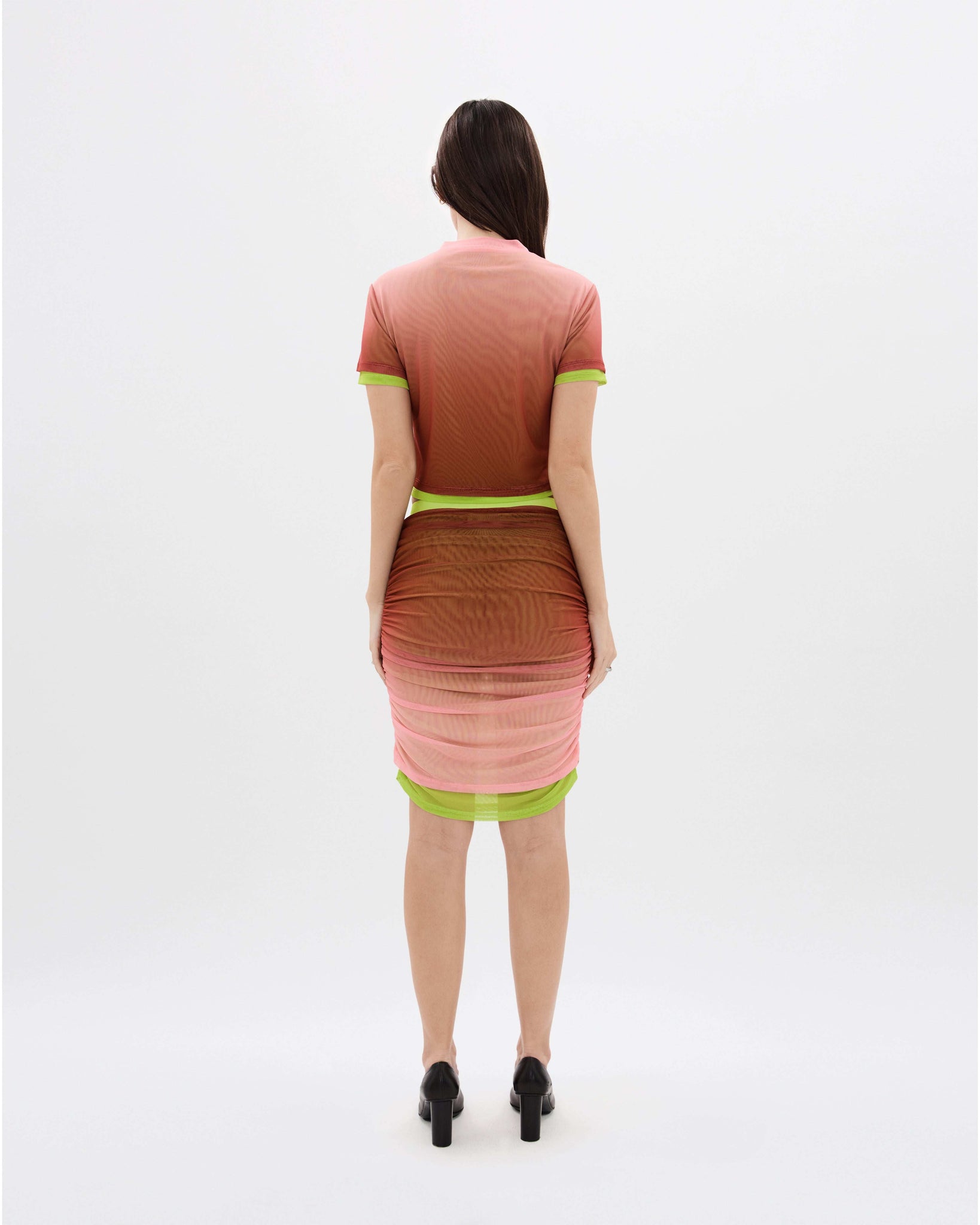 Havana Rise Double Mesh Mini Skirt