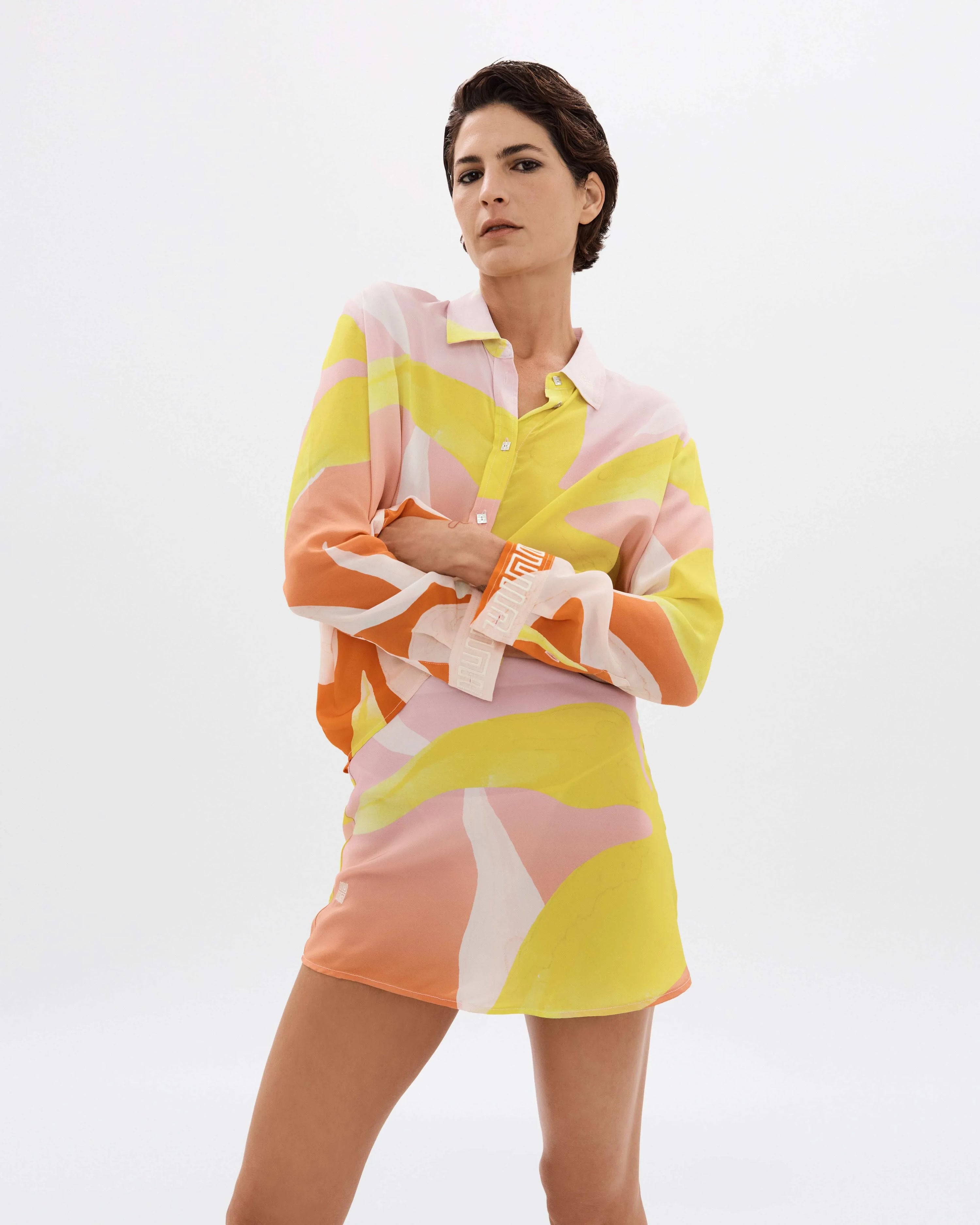 Dawn Floral Bias Mini Skirt - MUMA WORLD