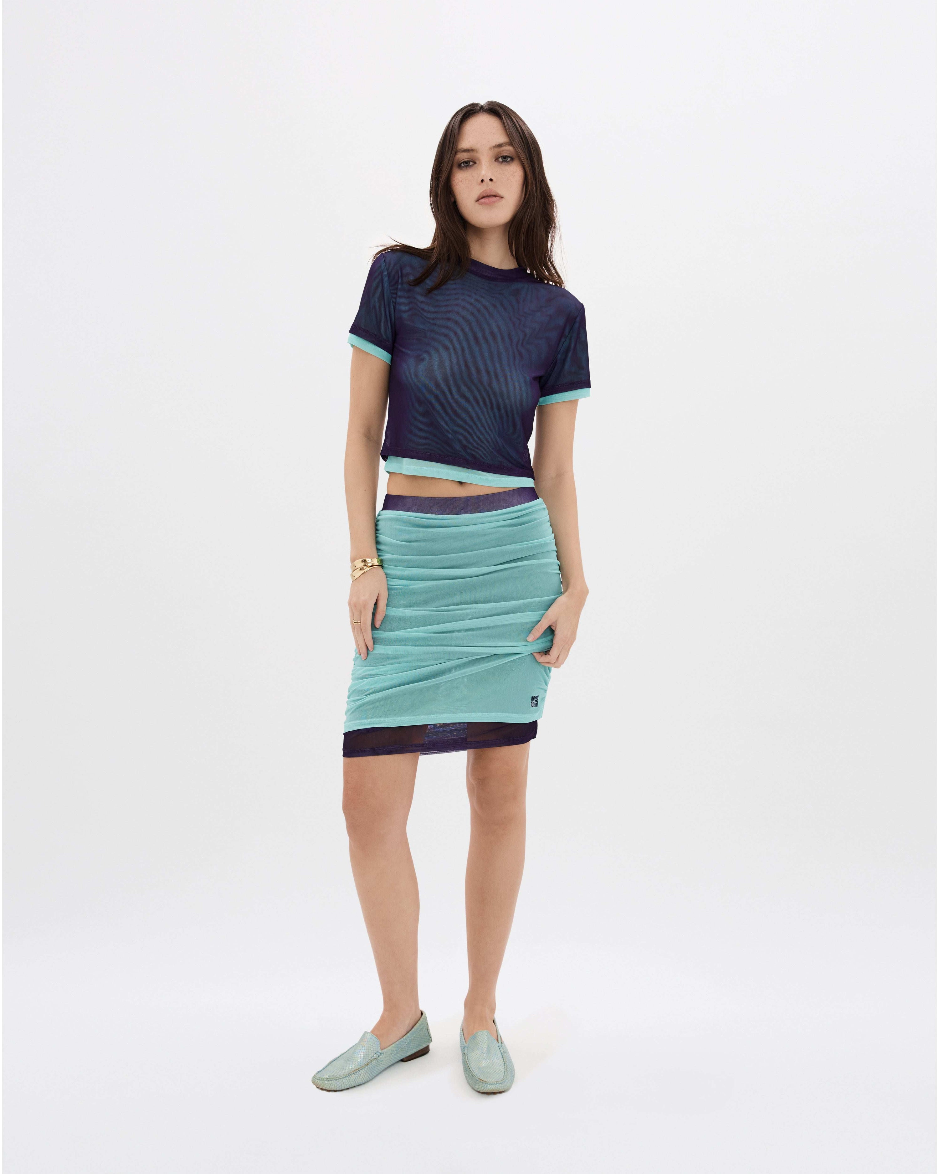 Cuban Nights Double Mesh Baby Tee