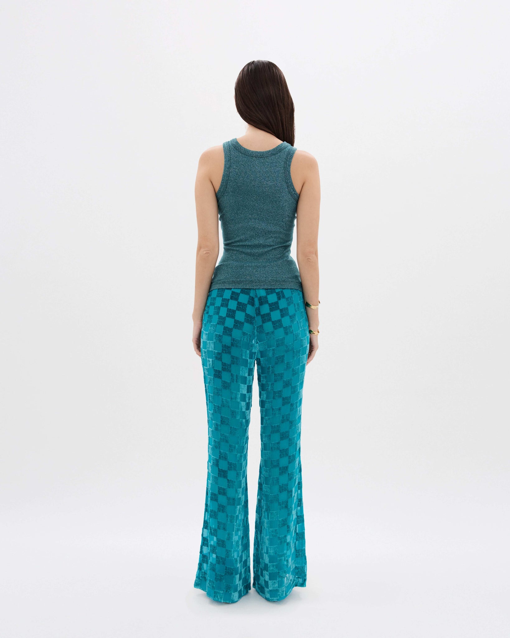 Jungle Metallic Ribbed Cami
