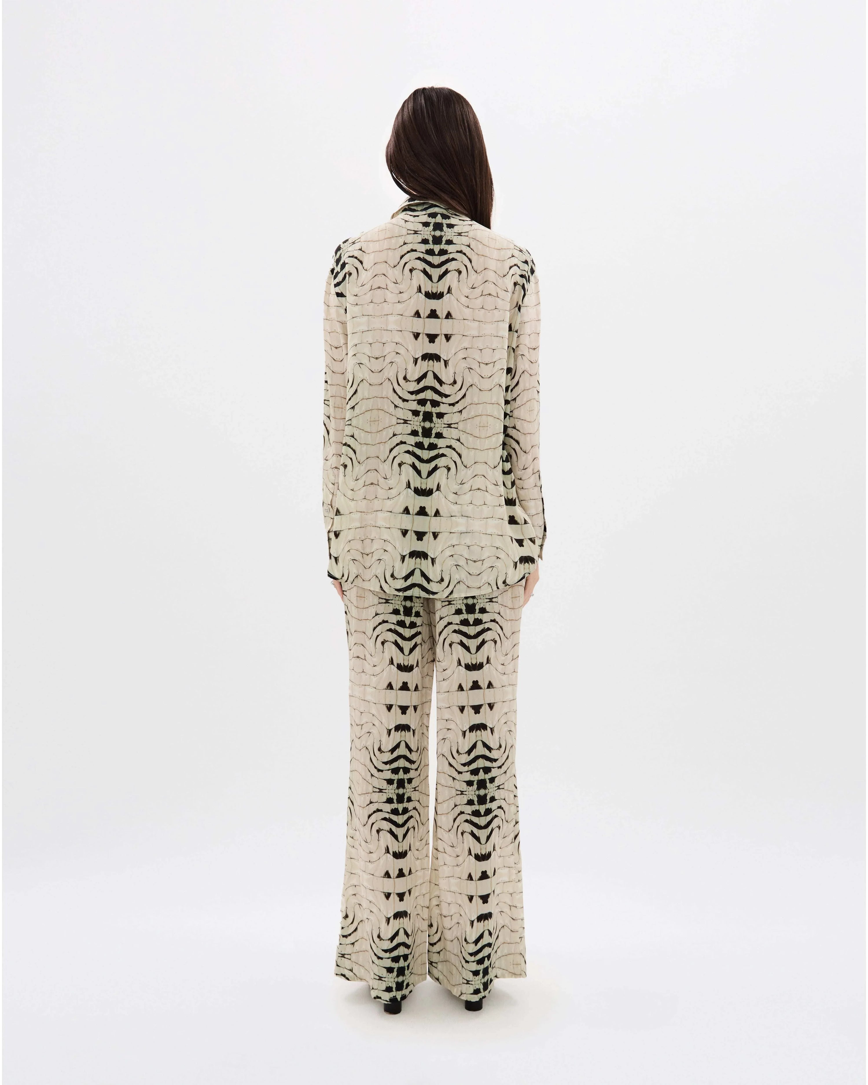 Cuban Silk Chiffon Crocodile Pants - MUMA WORLD