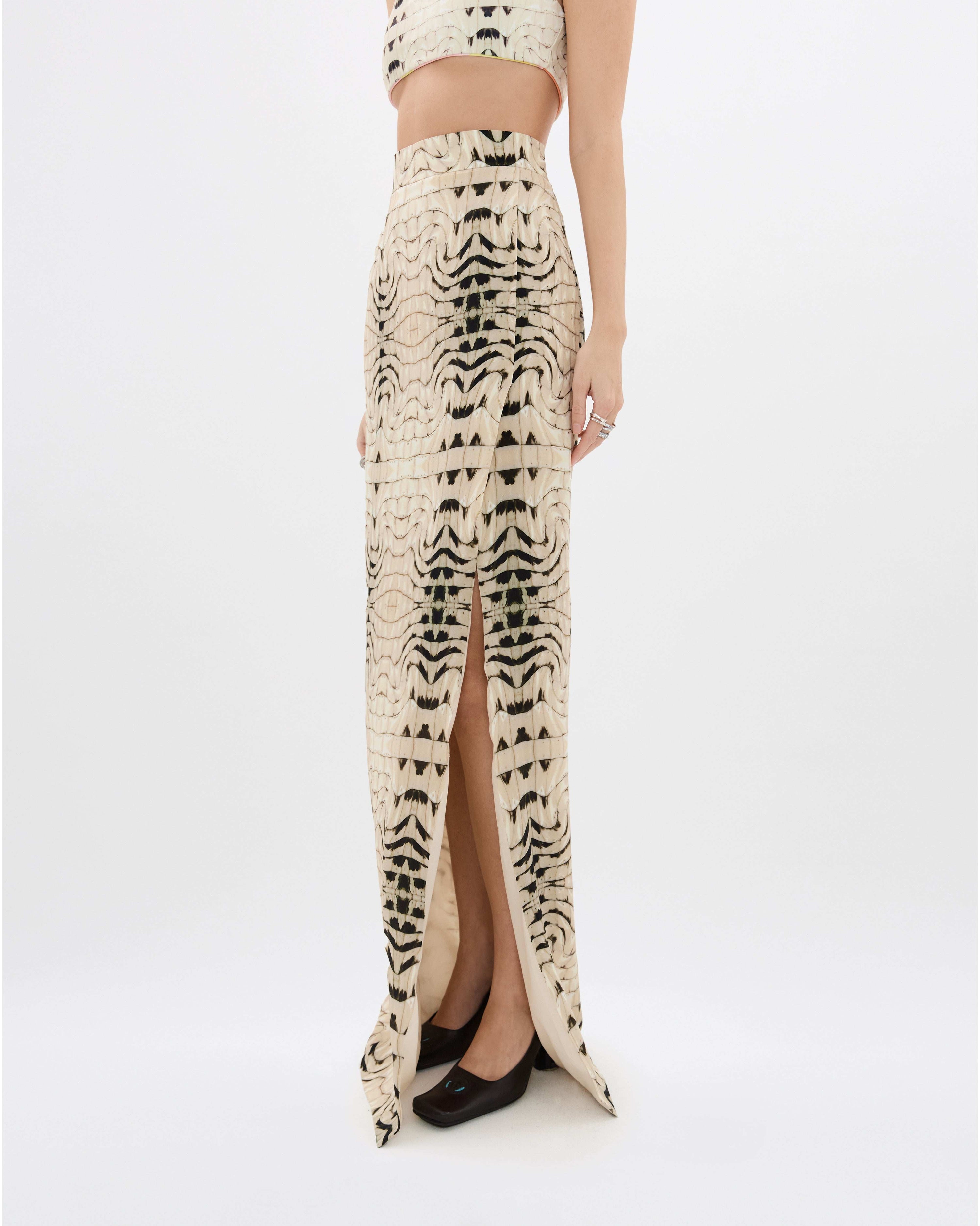 Cuban Crocodile Altas Tailored Skirt