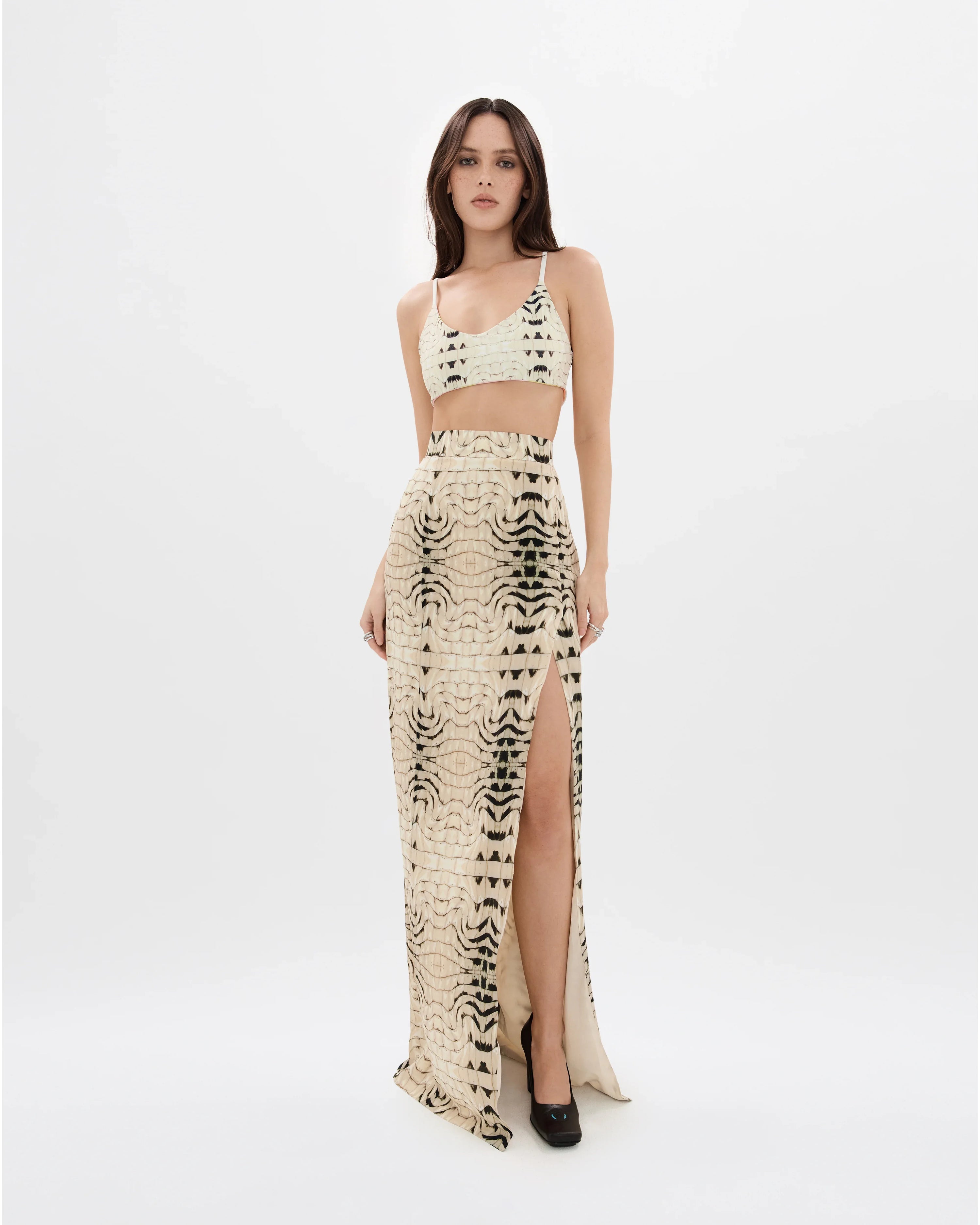 Cuban Croc Reversible Bandeau Bikini Top - MUMA WORLD