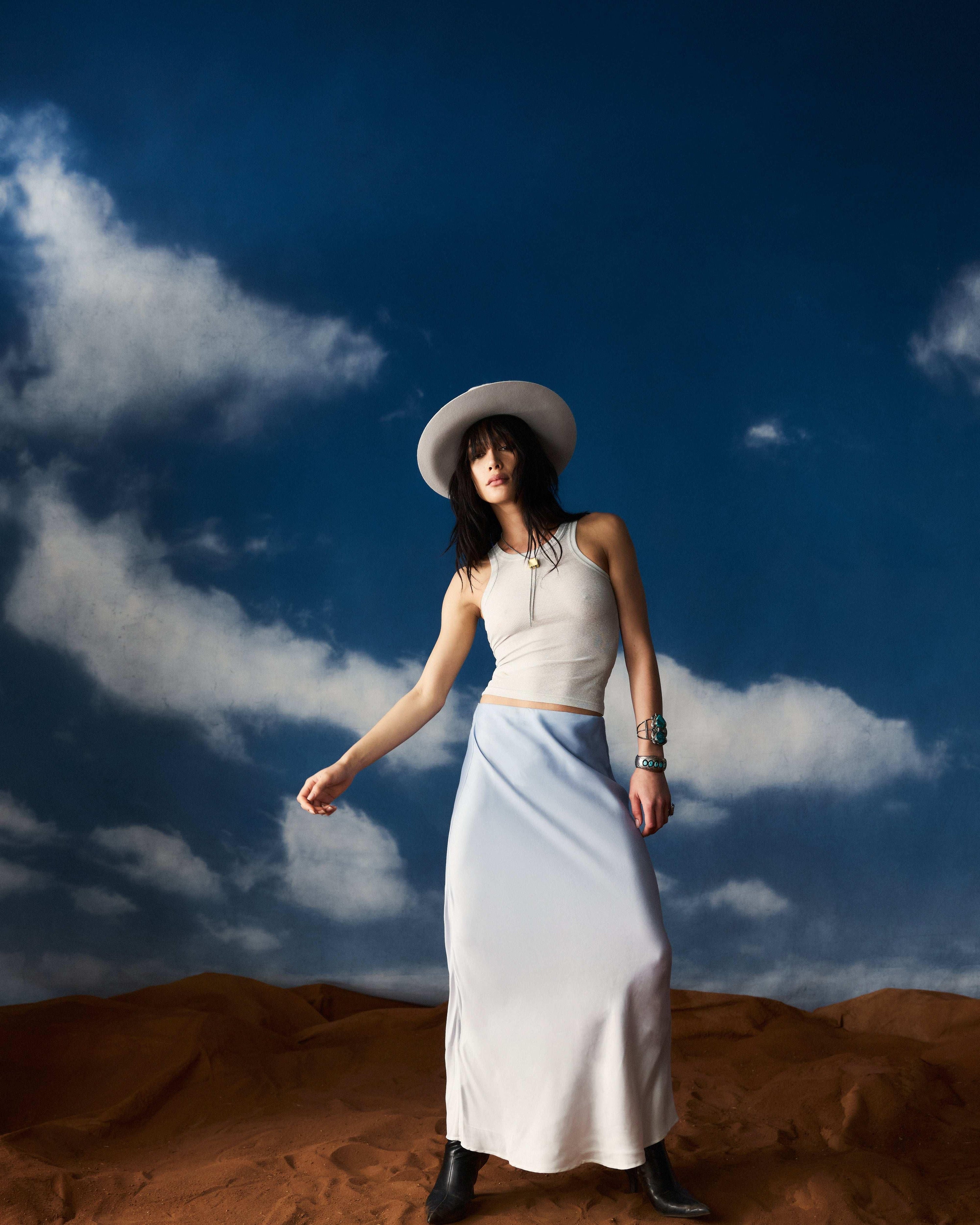 Salt Bias Maxi Skirt - MUMA WORLD