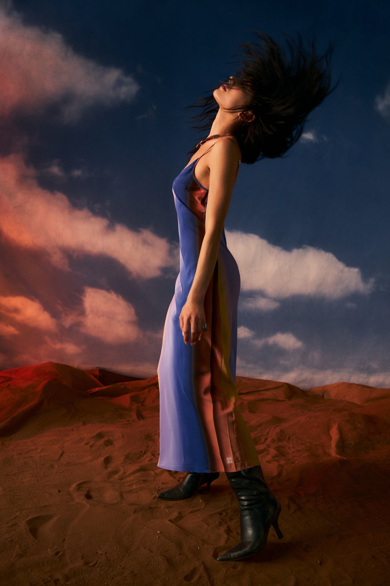 Nightfall Bias Maxi Dress
