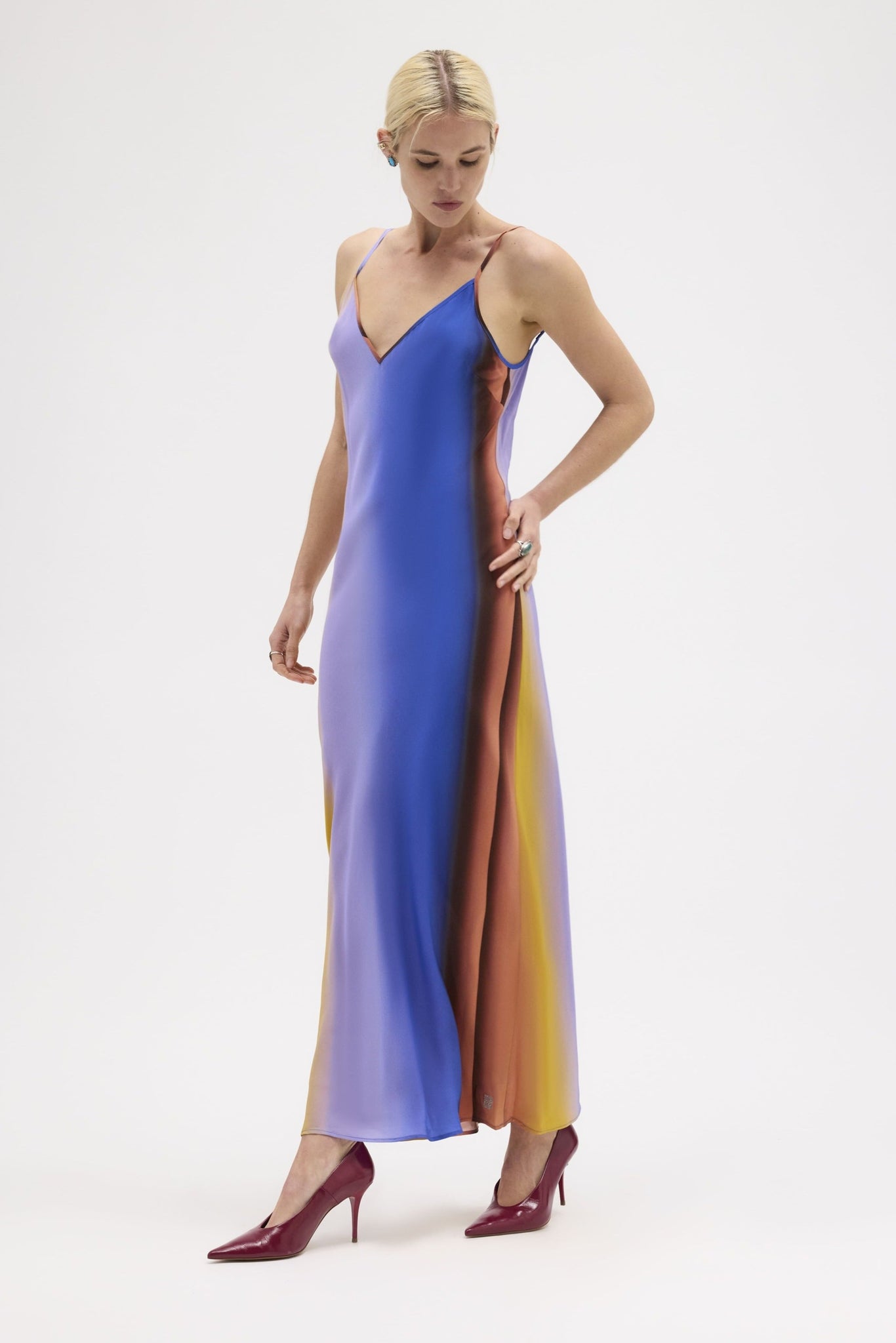 Nightfall Bias Maxi Dress