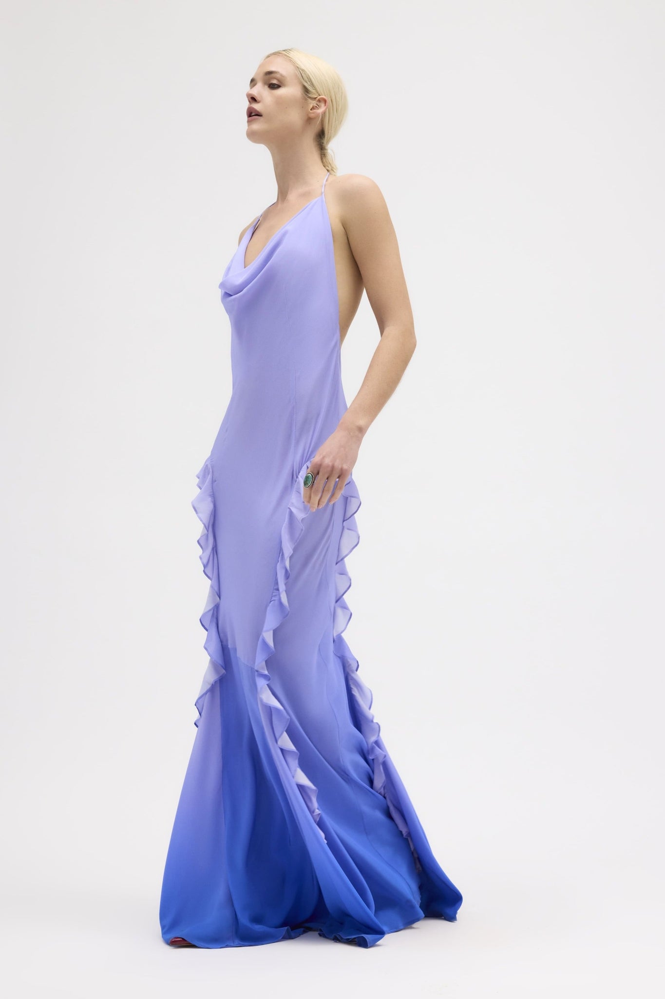 Nightfall Asta Ruffle Dress