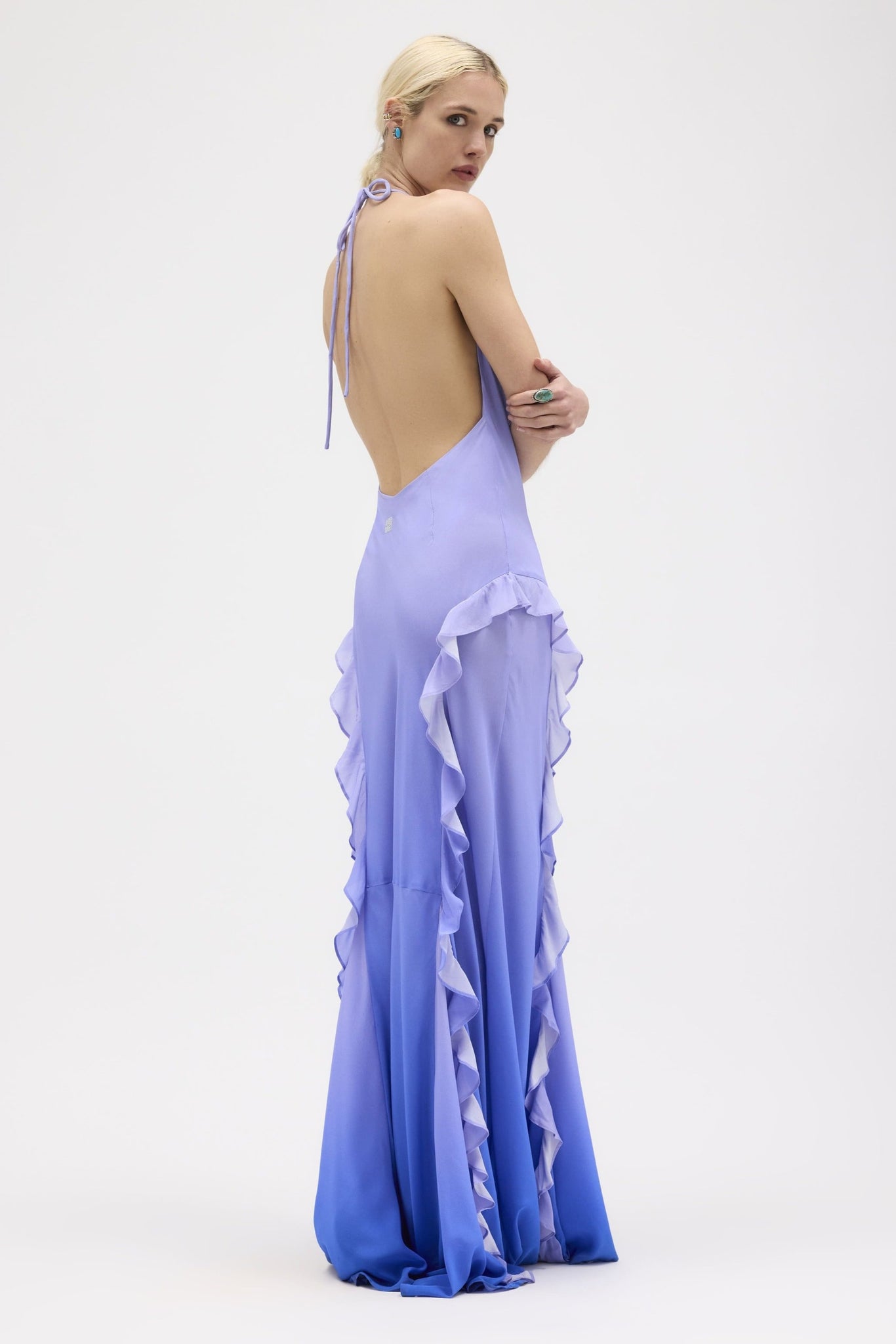 Nightfall Asta Ruffle Dress