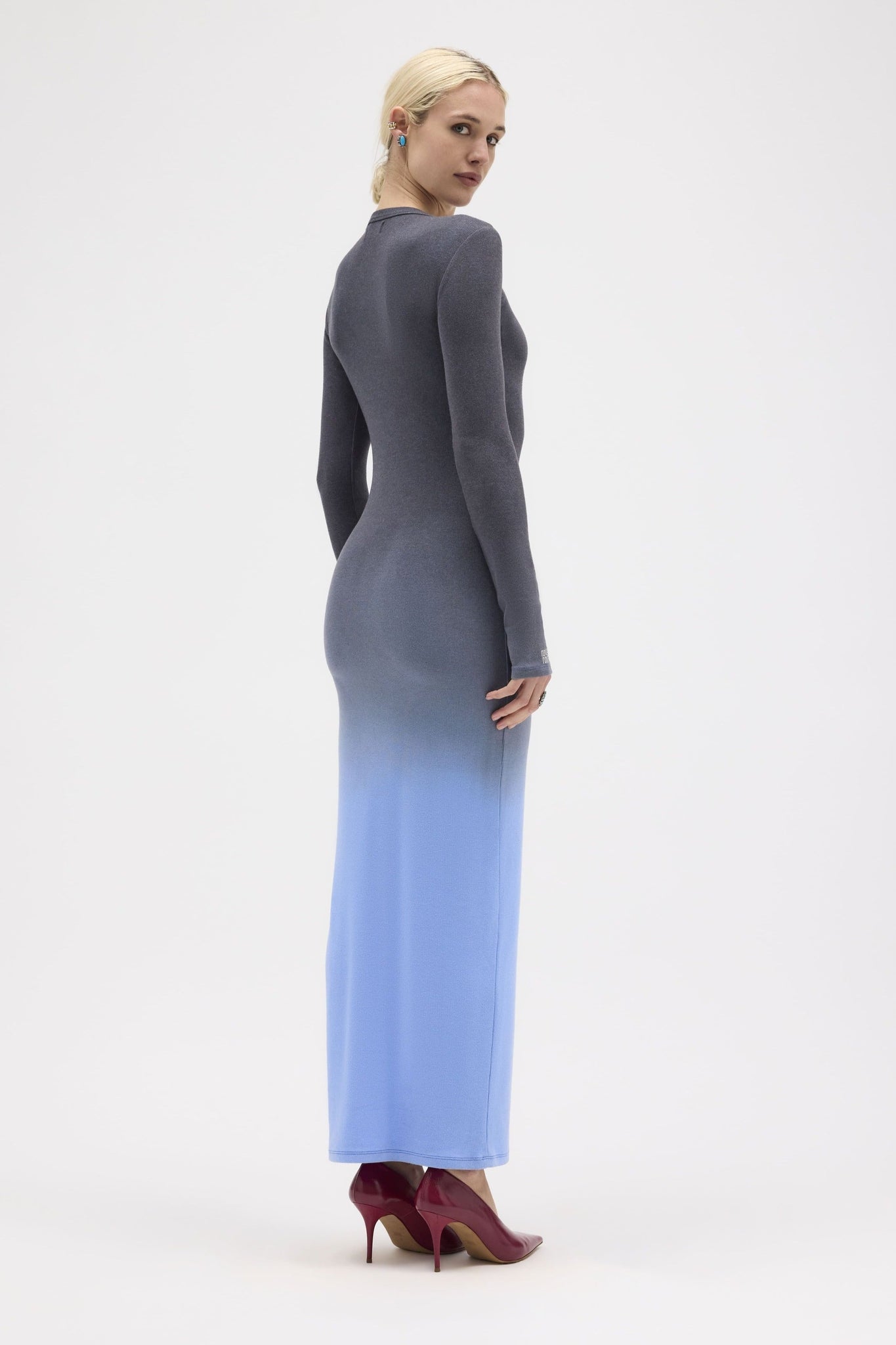 Nightfall Ribbed Long Sleeve Dress