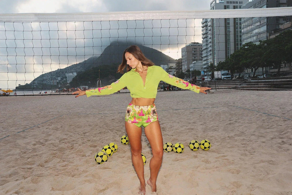 FLORAL CANOPY BEADED CROPPED SHIRT - MUMA WORLD