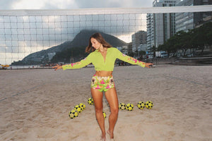 FLORAL CANOPY BEADED CROPPED SHIRT - MUMA WORLD