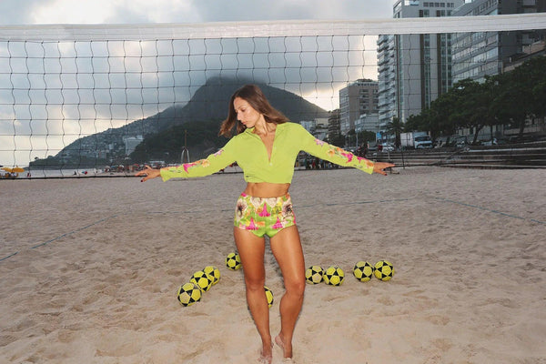 FLORAL CANOPY BEADED CROPPED SHIRT - MUMA WORLD