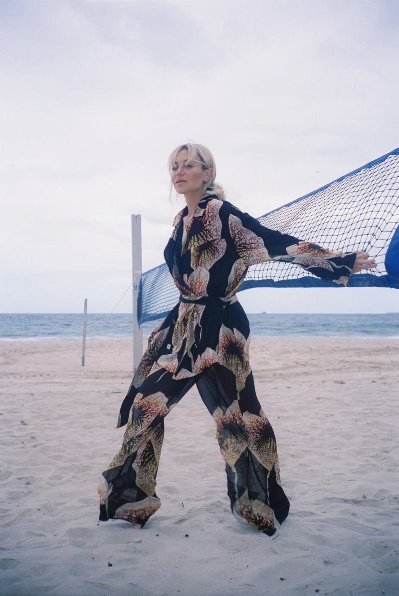 ARISTOLOCHIA ORGANZA WIDE LEG PANTS - MUMA WORLD