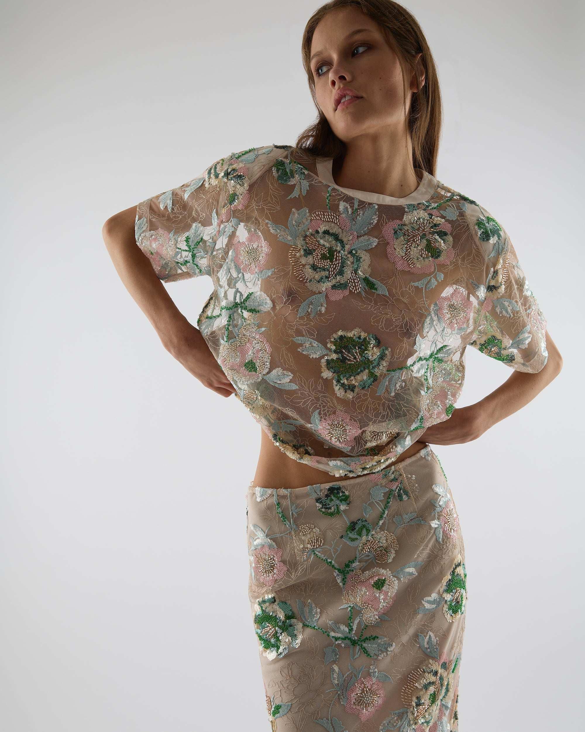 Beaded Tshirt - MUMA WORLD