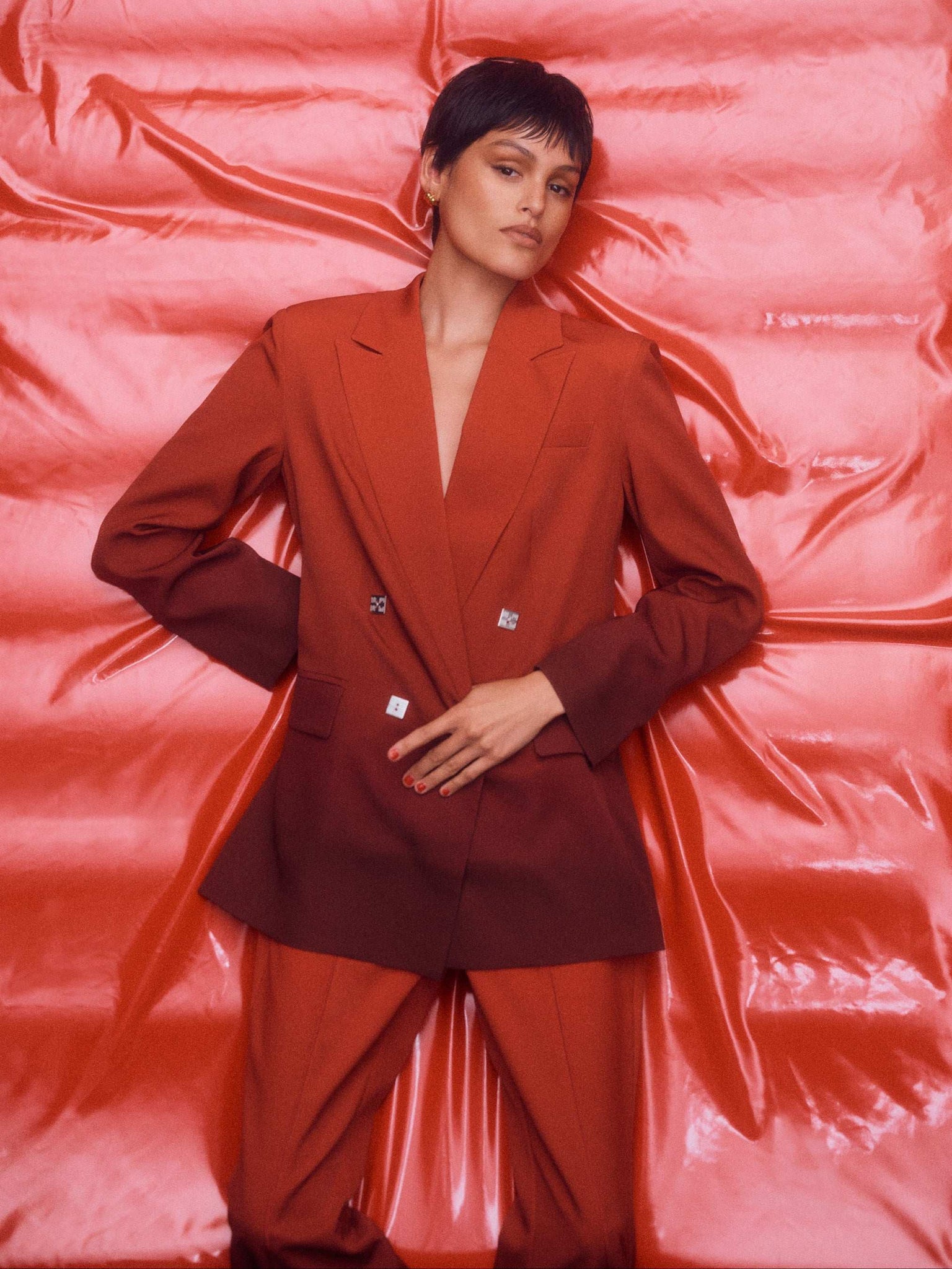 Cherry Night Oversized Blazer - MUMA WORLD  Jacket