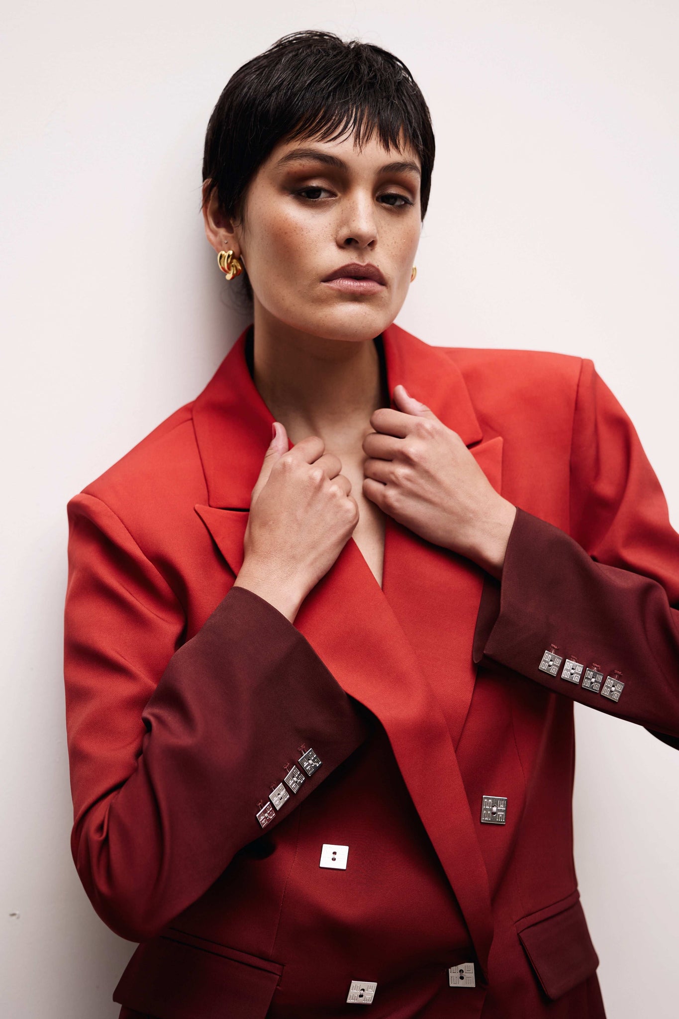 Cherry Night Oversized Blazer - MUMA WORLD  Jacket