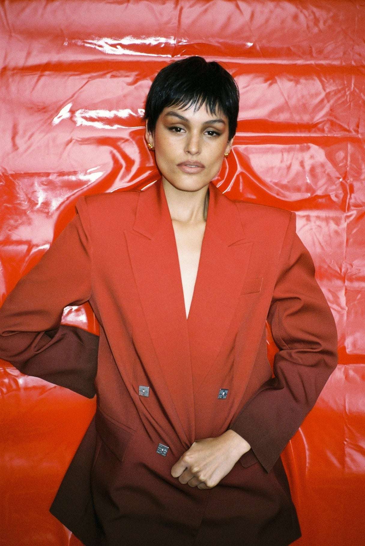 Cherry Night Oversized Blazer - MUMA WORLD  Jacket