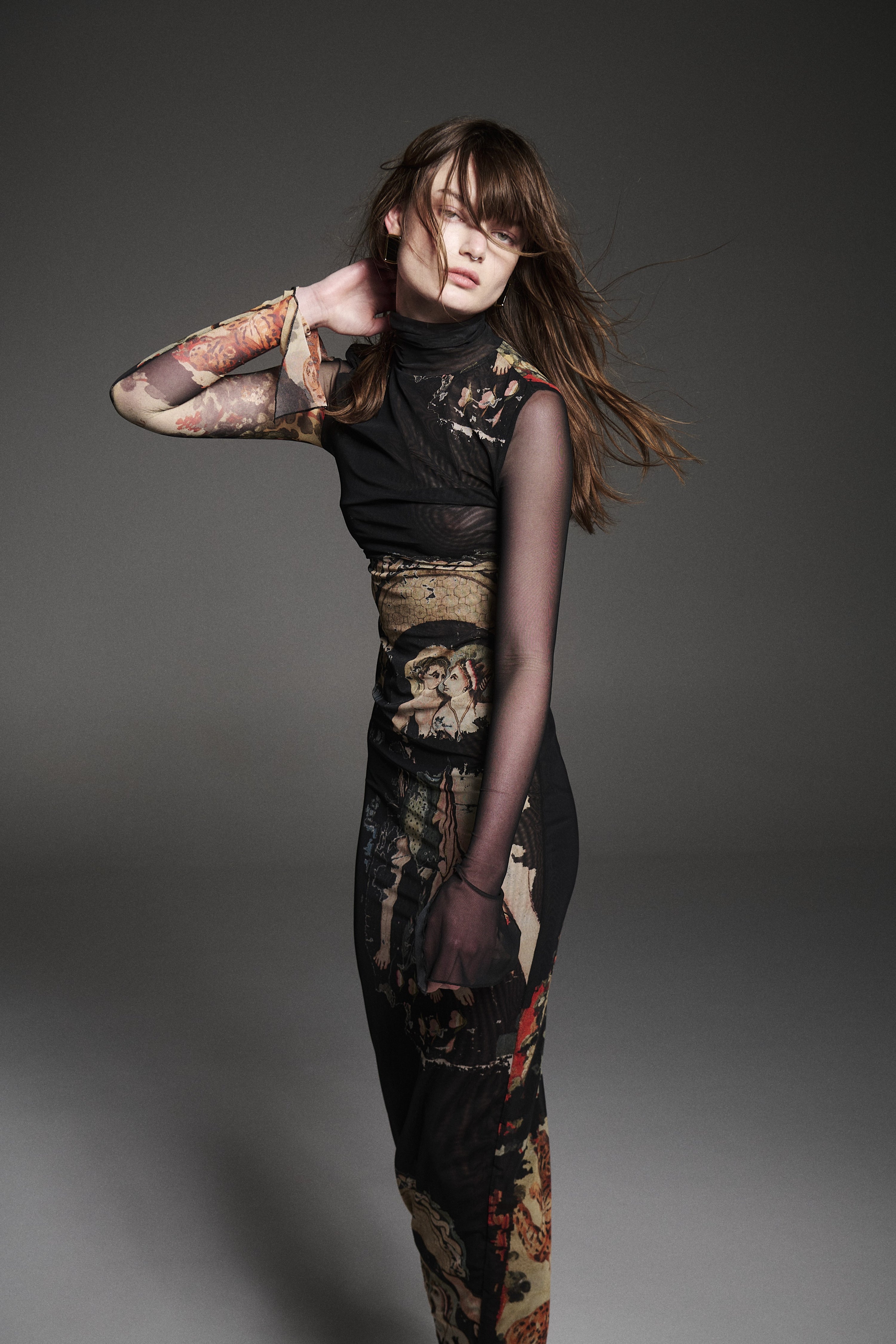Bastet Pheonix Mesh Dress