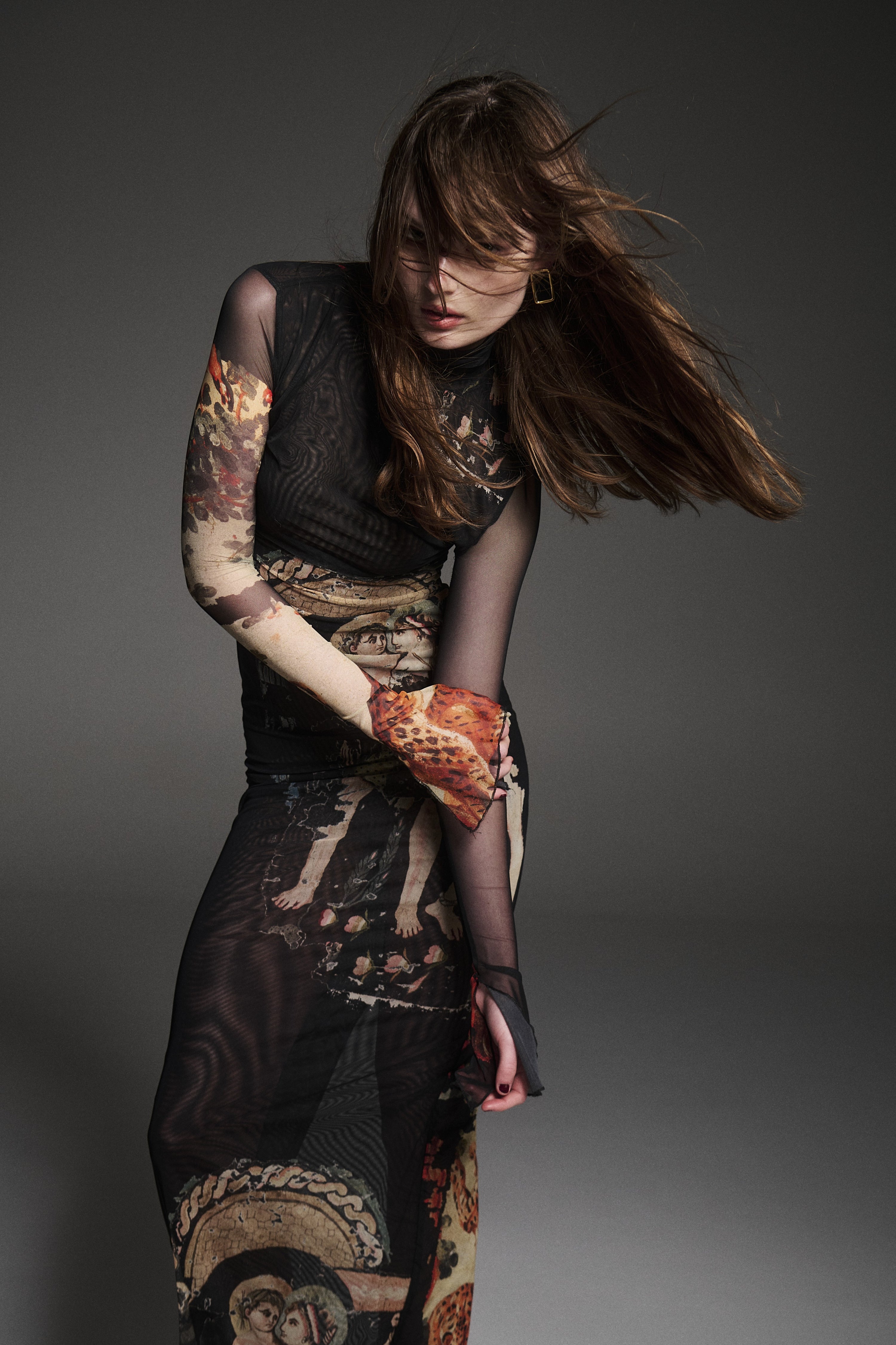 Bastet Pheonix Mesh Dress