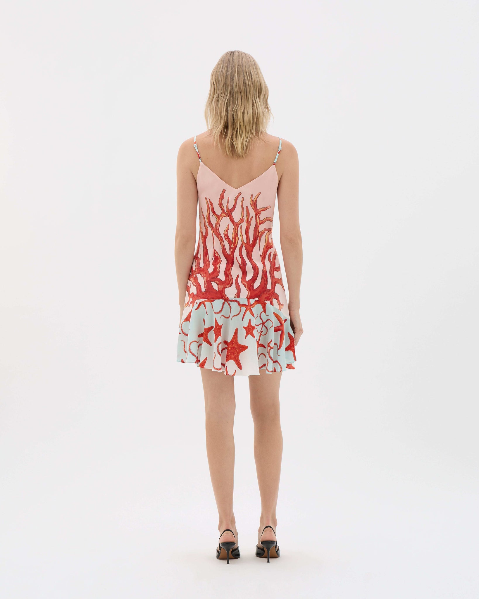 Coral Lyra Mini Dress - MUMA WORLD  Dress