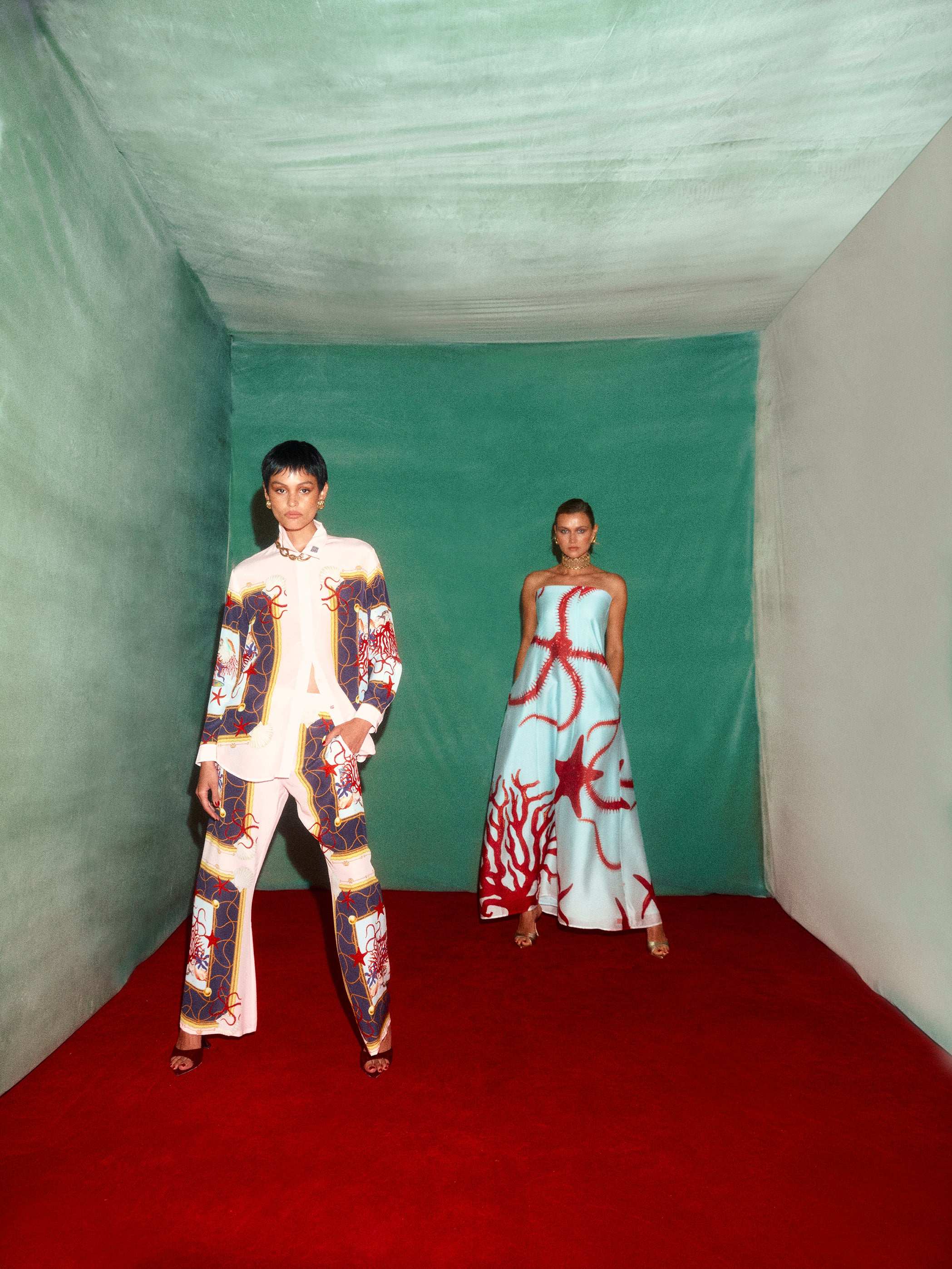 Coral Netting Long Sleeve Shirt - MUMA WORLD  Top