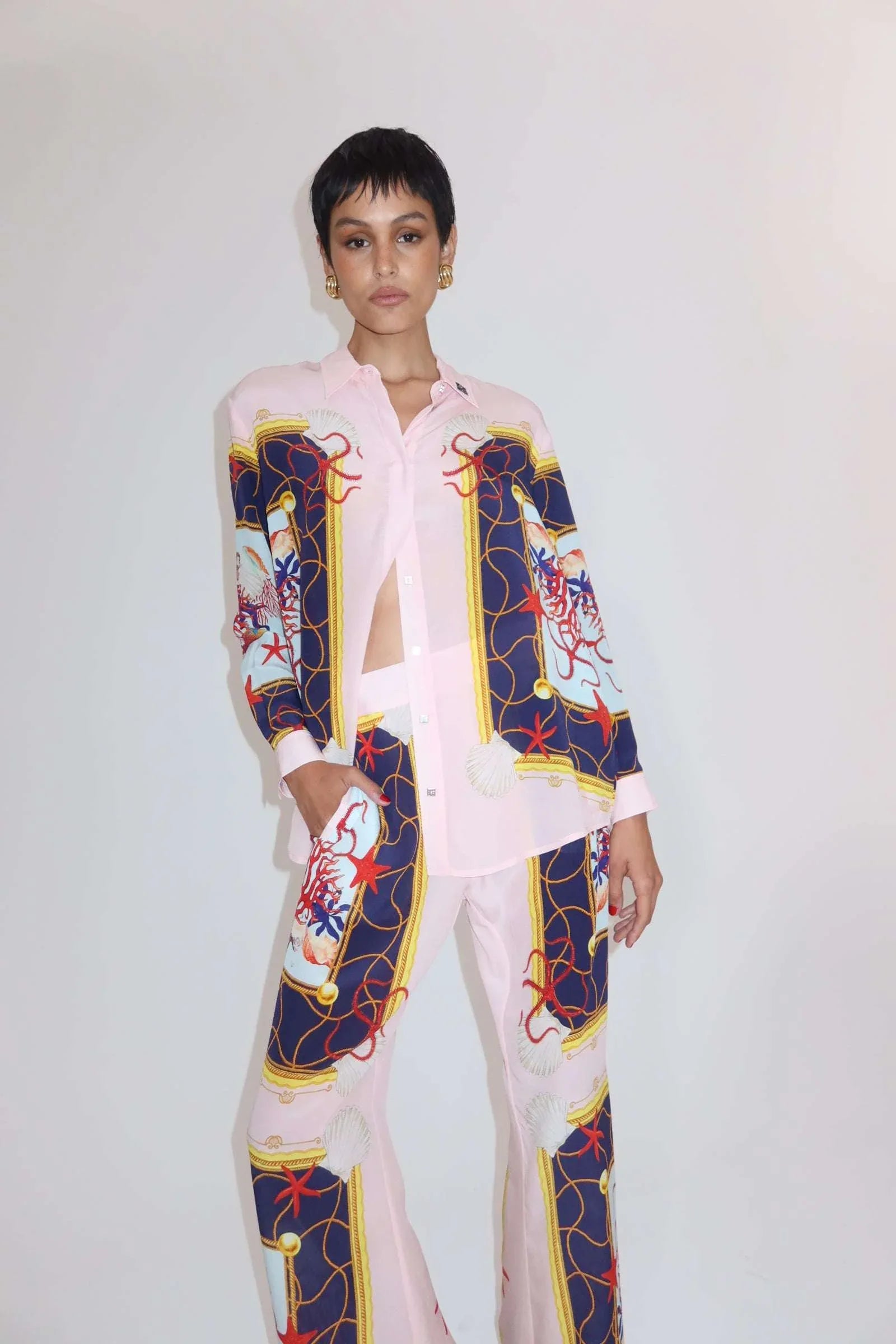 Coral Netting Long Sleeve Shirt - MUMA WORLD