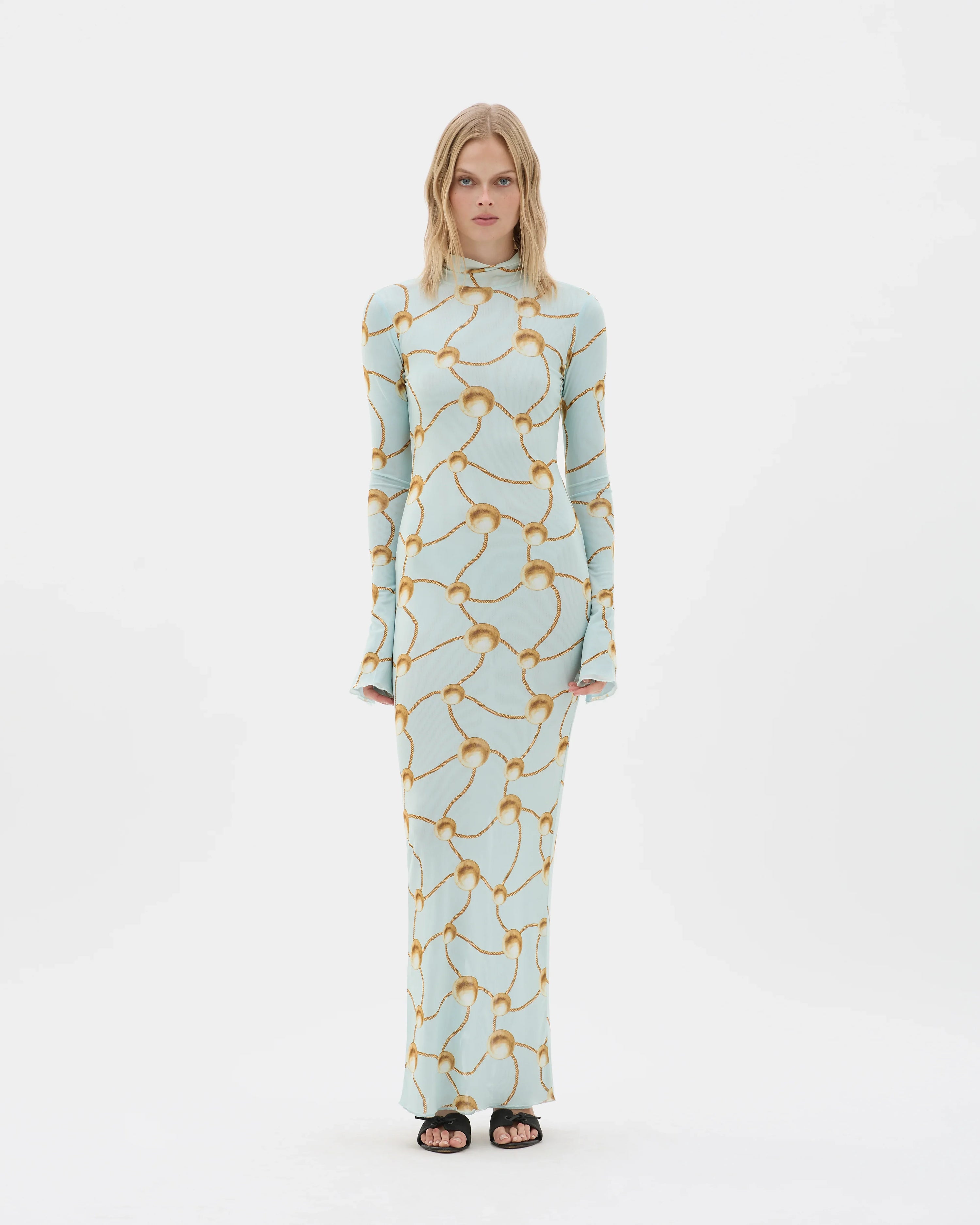 Gold Netted Phoenix Dress - MUMA WORLD