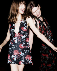 Noche Alma V Neck Electra Dress