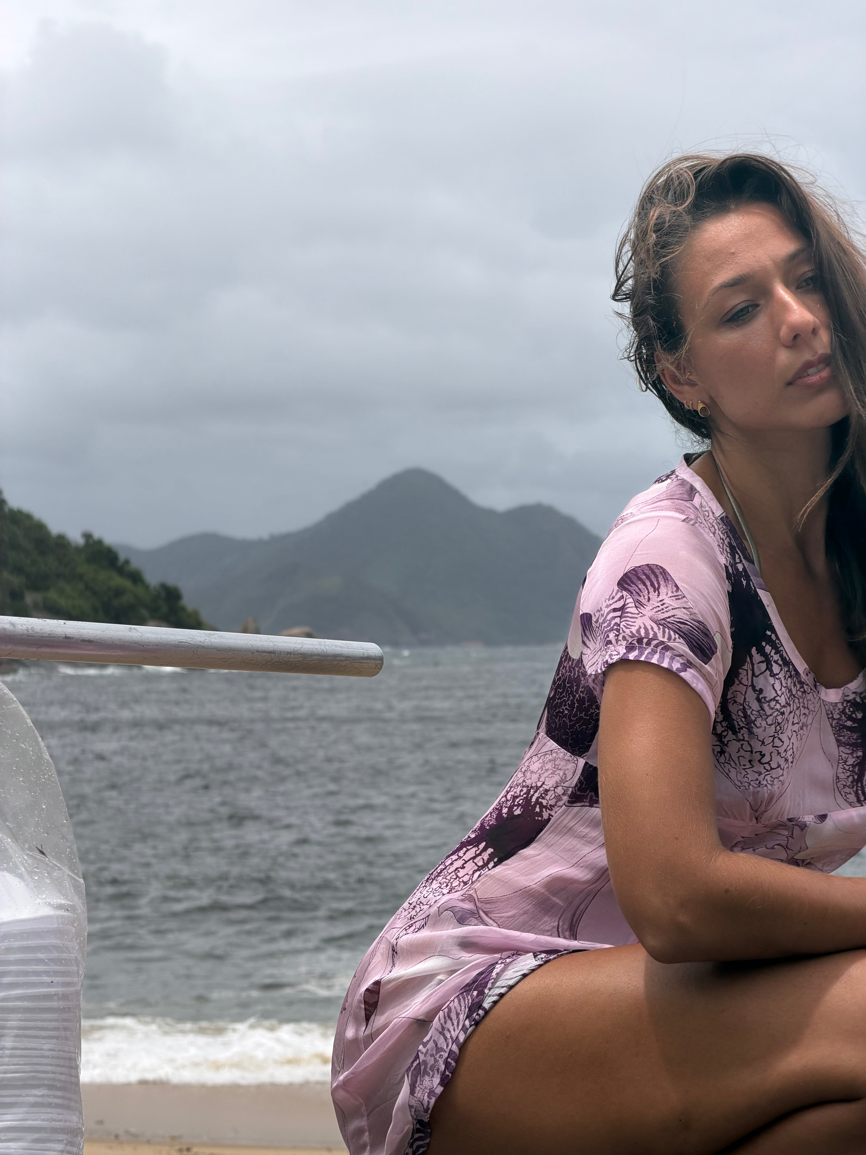 PINK AMAZONIA ORGANZA MINI DRESS - MUMA WORLD