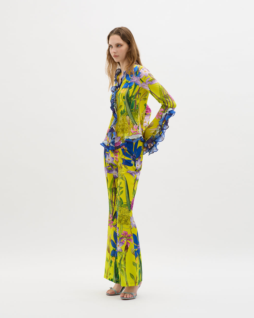 In The Garden Belel Ruffle Top - MUMA WORLD  Top