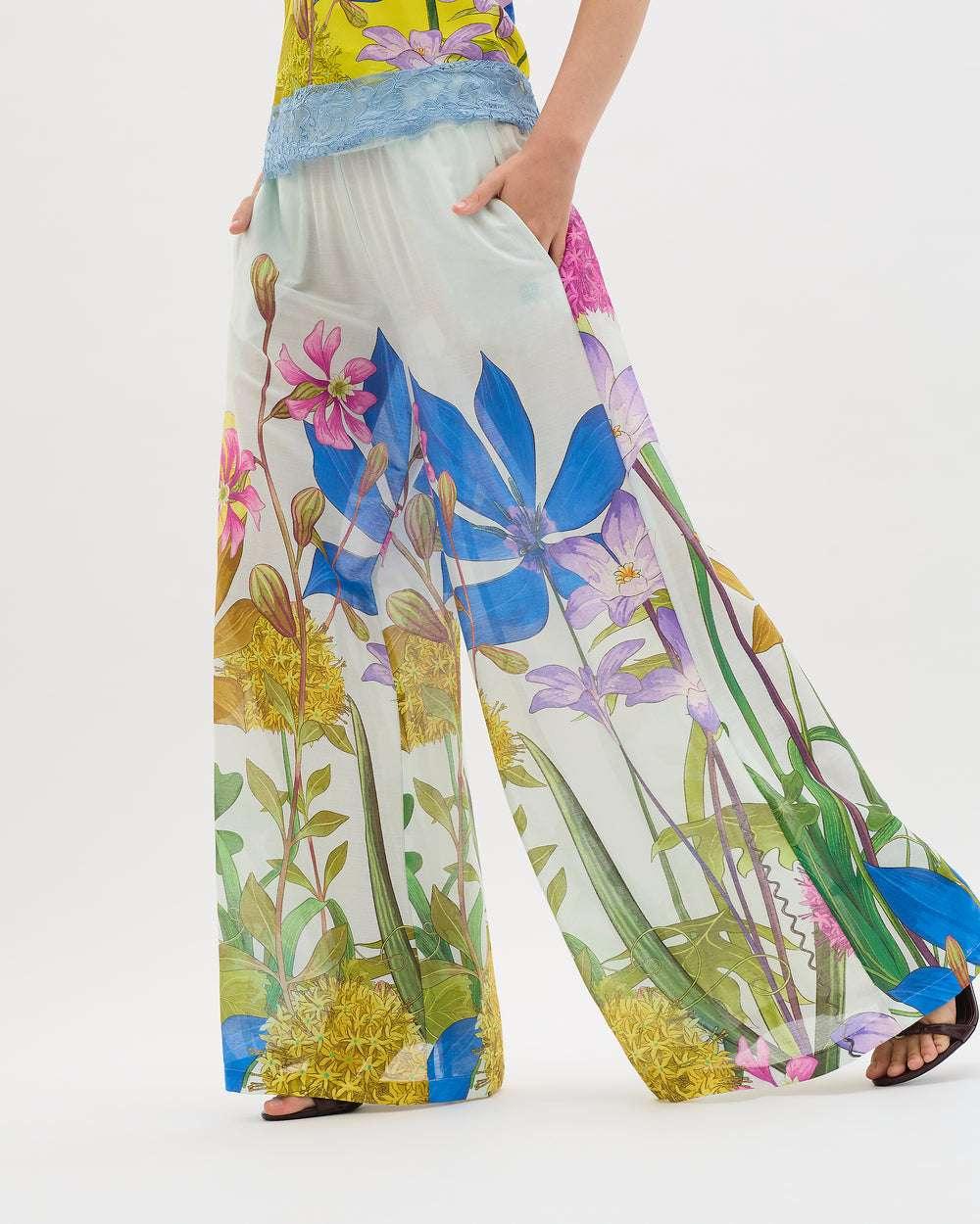 In The Garden Wide Leg Pants - MUMA WORLD