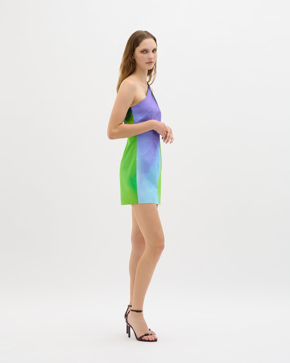 Kaleidoscope One Shoulder Mini Dress - MUMA WORLD  Dress
