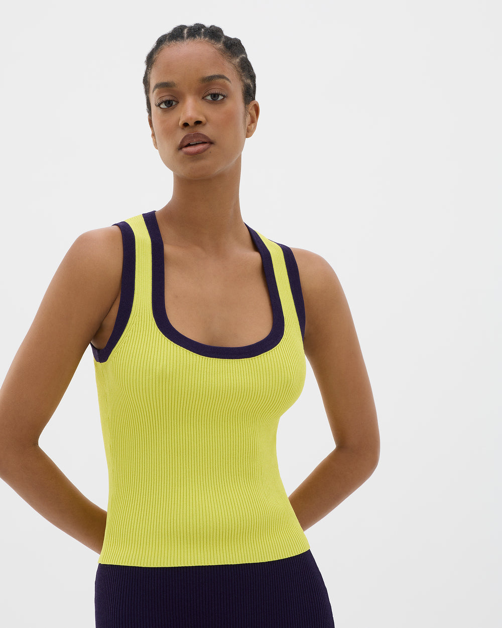 La Plage Jacquard Knit Cami - MUMA WORLD  Top