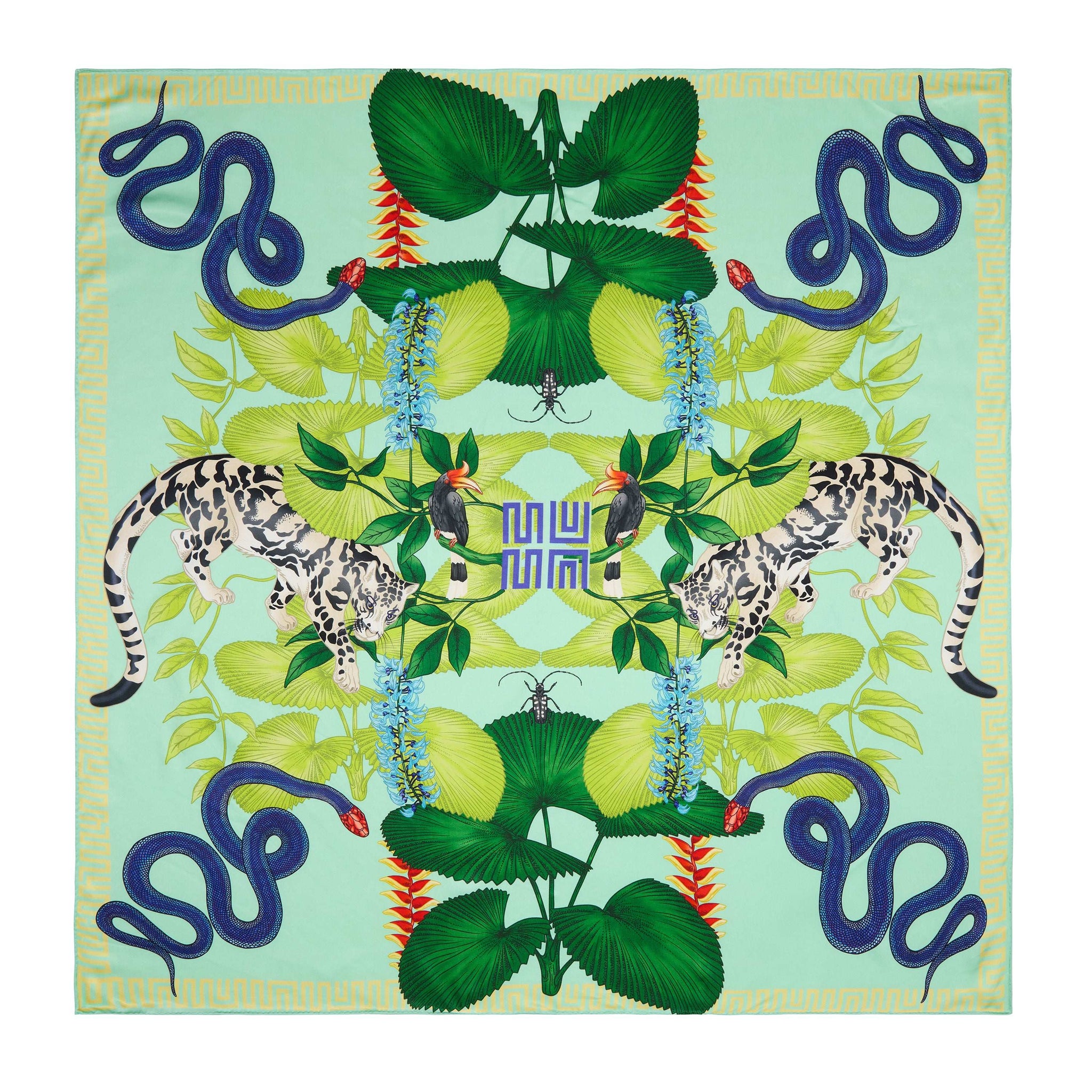 Yin Snake Mirror Scarf