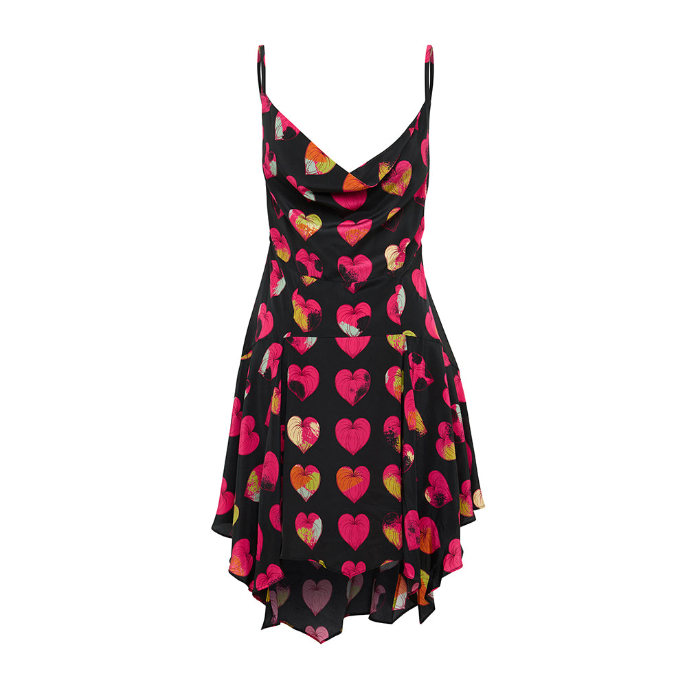 Bleeding Hearts Pannelled Mini Dress
