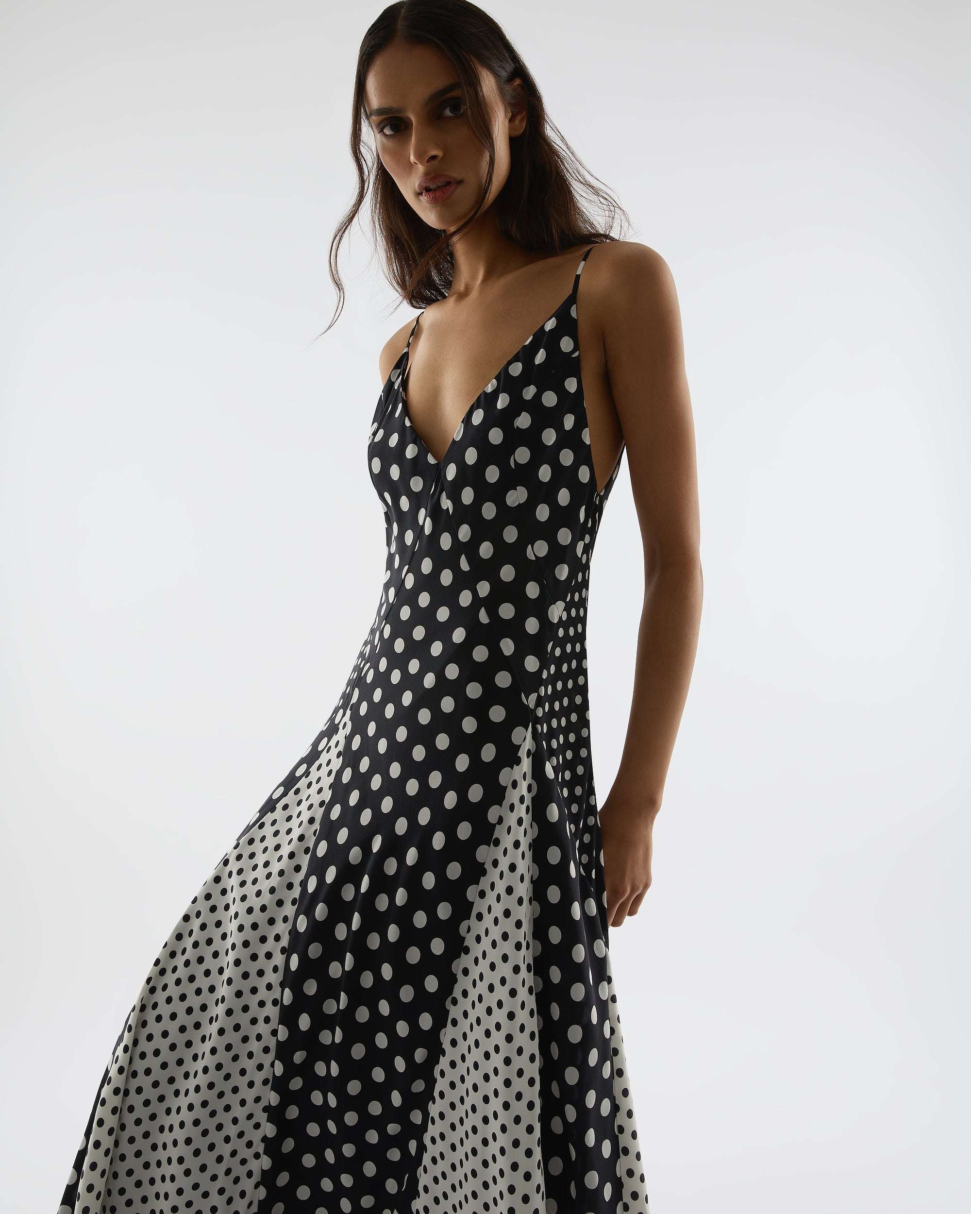 Mixed Polkadot Altair Dress