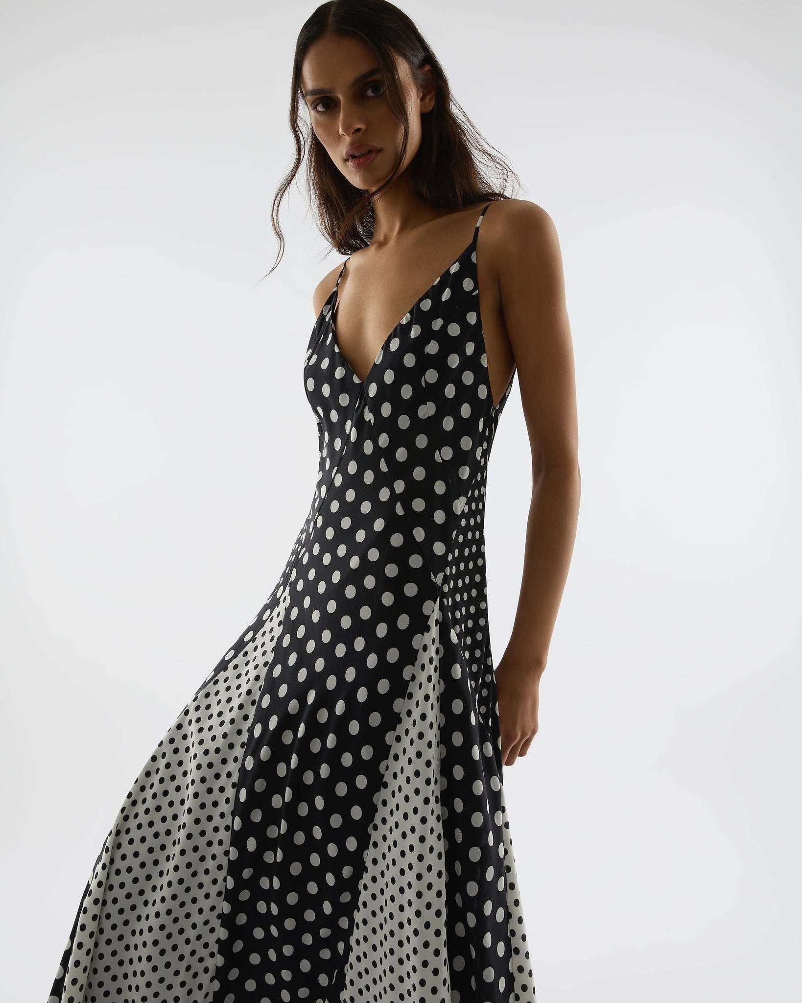 Mixed Polkadot Altair Dress