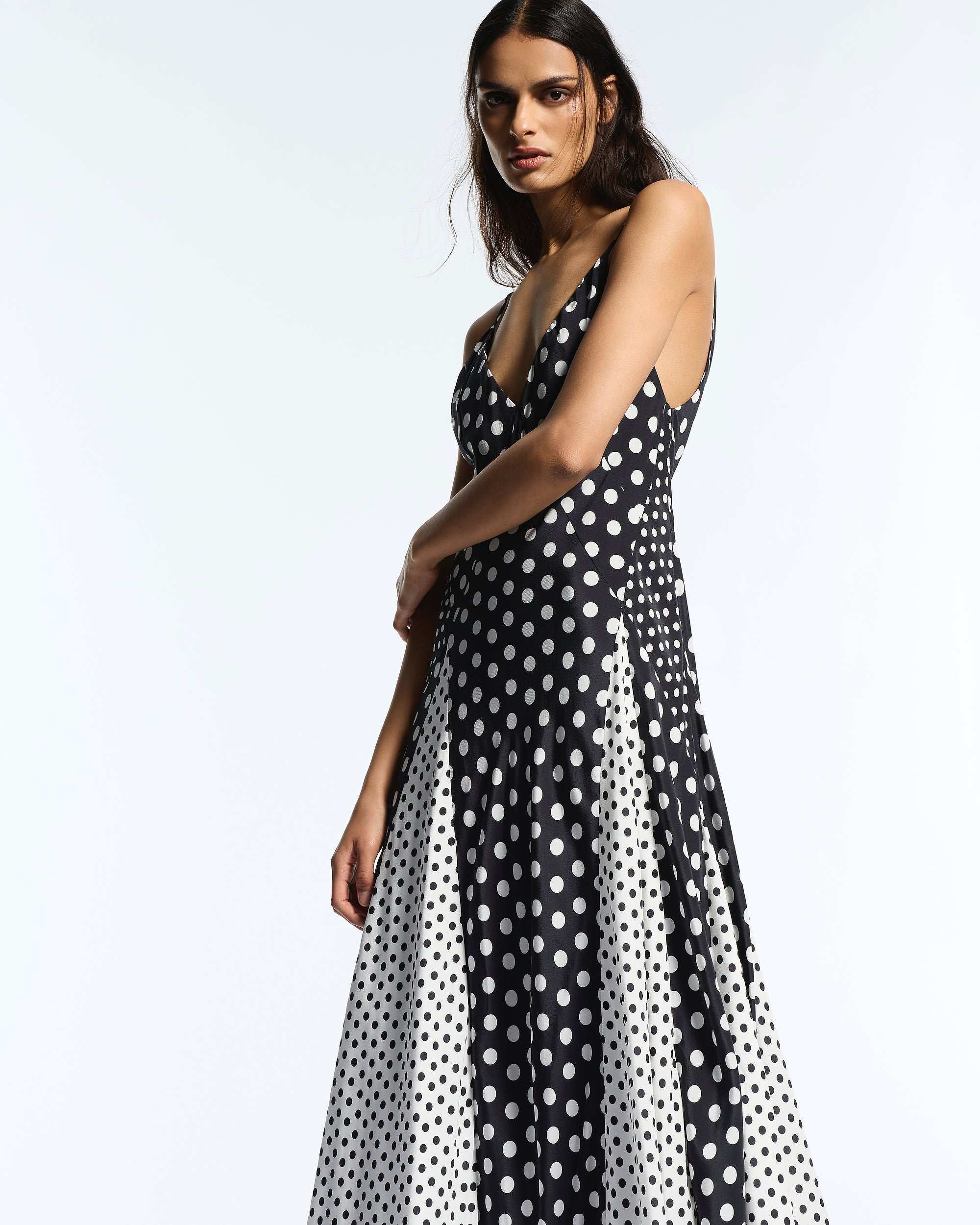 Mixed Polkadot Altair Dress