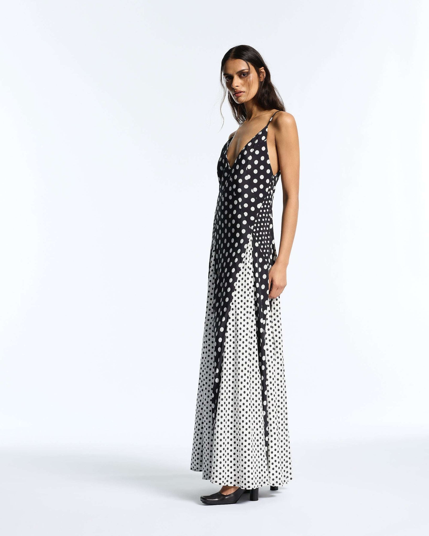 Mixed Polkadot Altair Dress