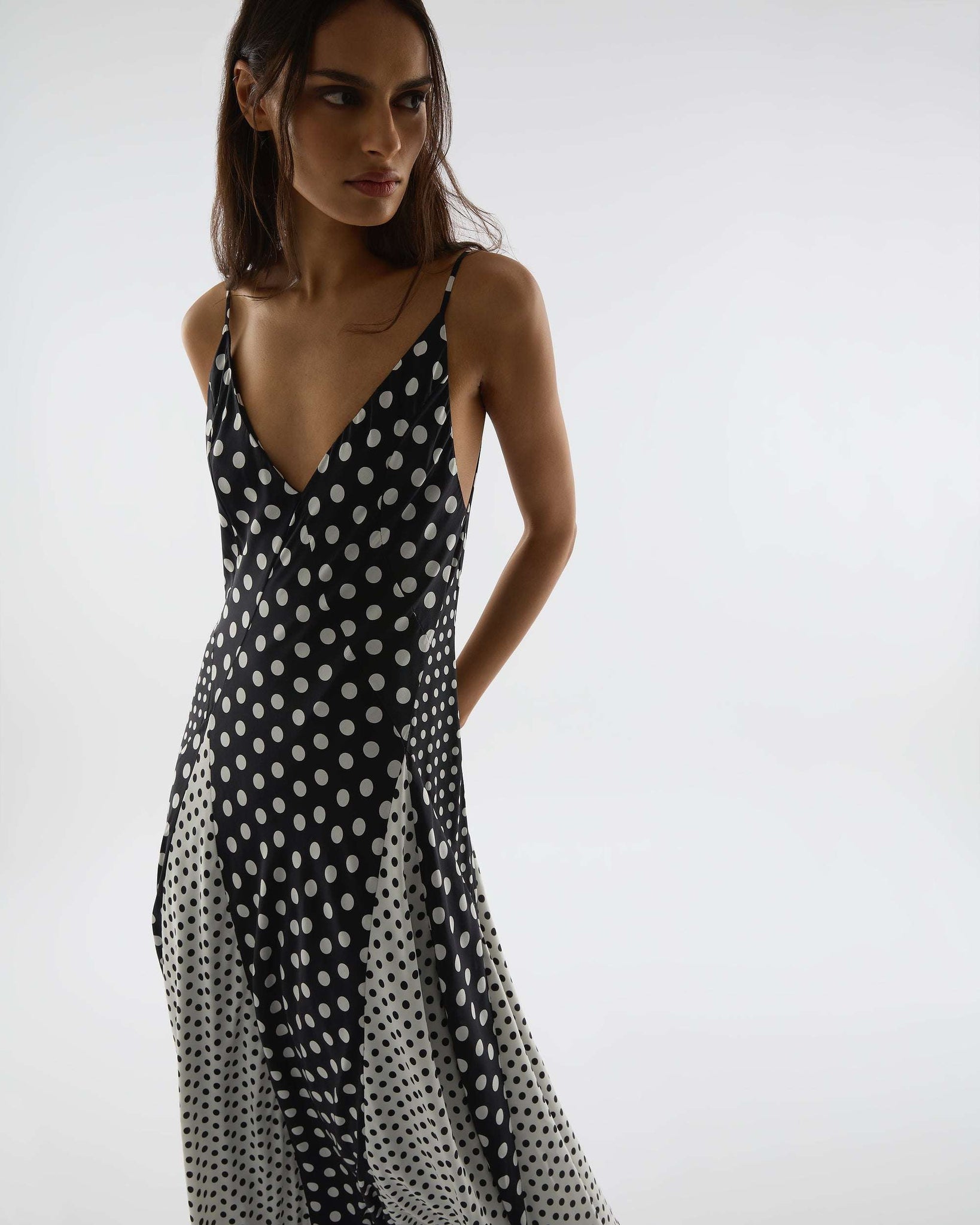 Mixed Polkadot Altair Dress