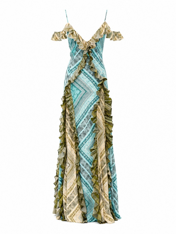 Azul Bandana Ruffle Altair Dress
