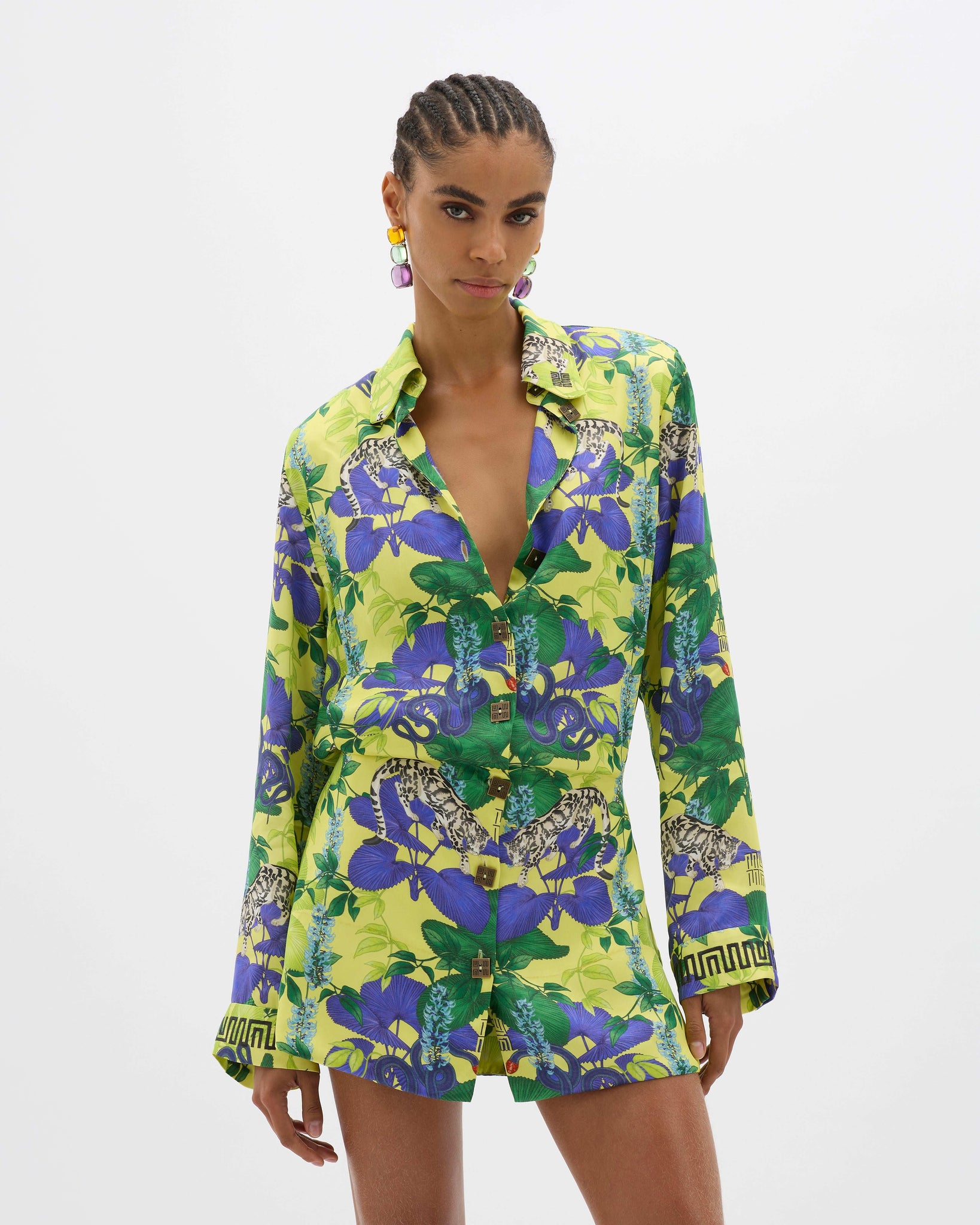 Yin Illustrated Shirt Dress