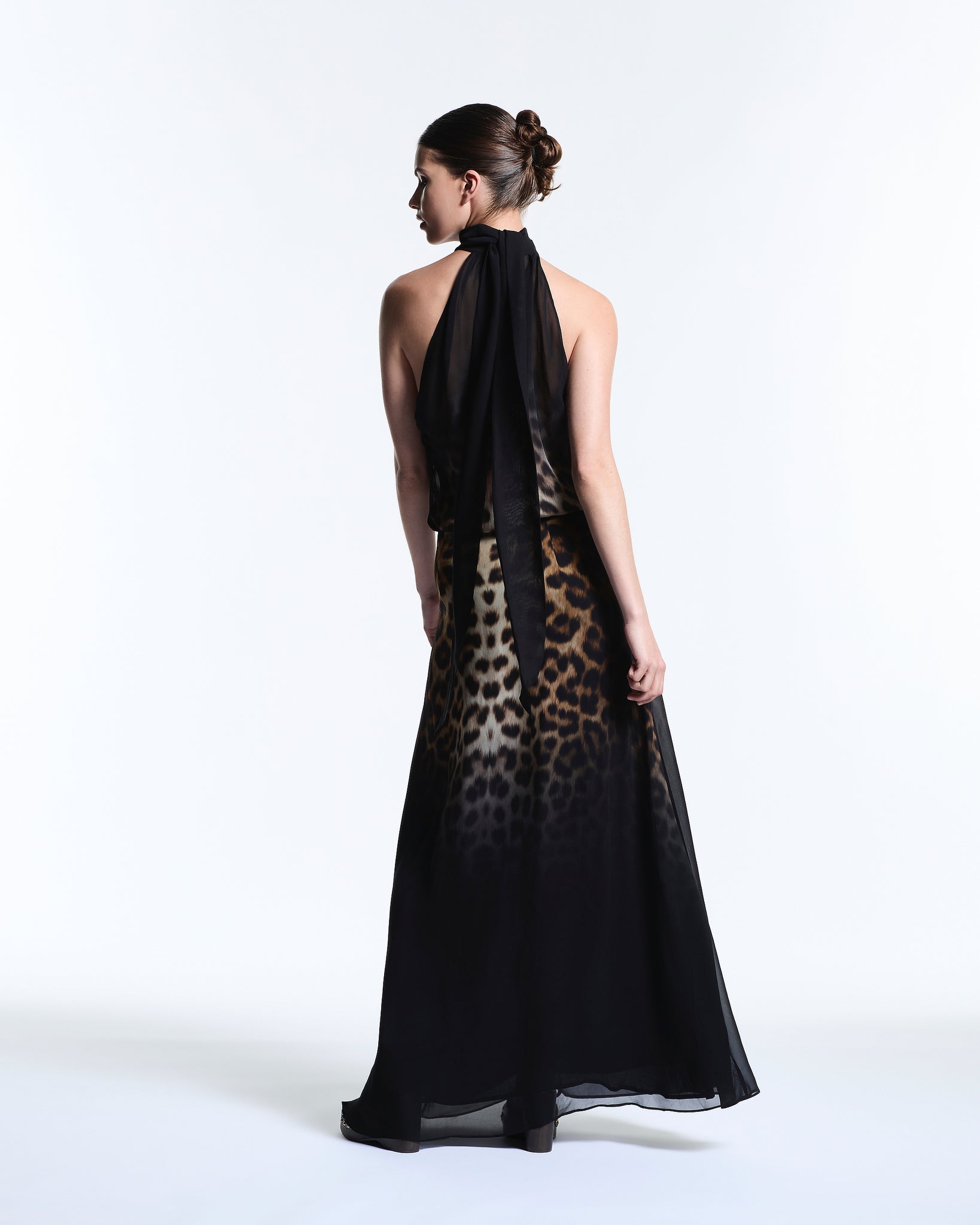 Barbary Leopard High Neck Top