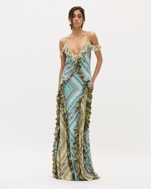 Azul Bandana Ruffle Altair Dress